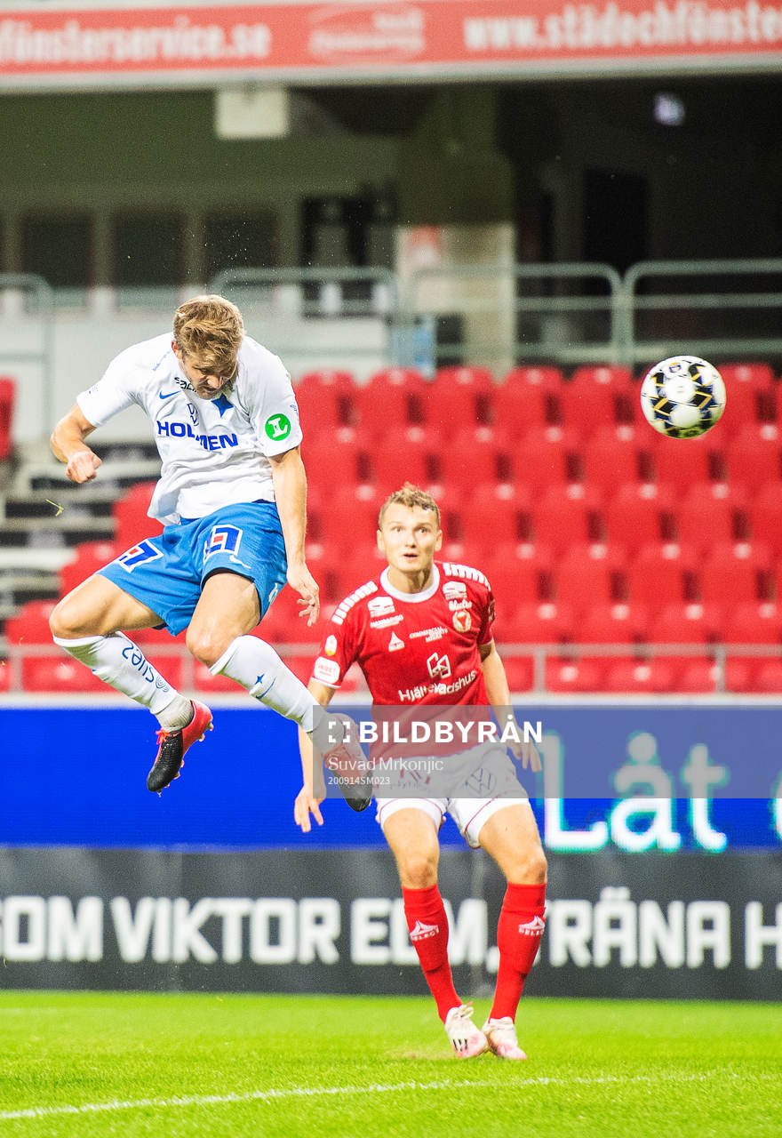 IFK Norrköpings Christoffer Nyman nickar in 0-2