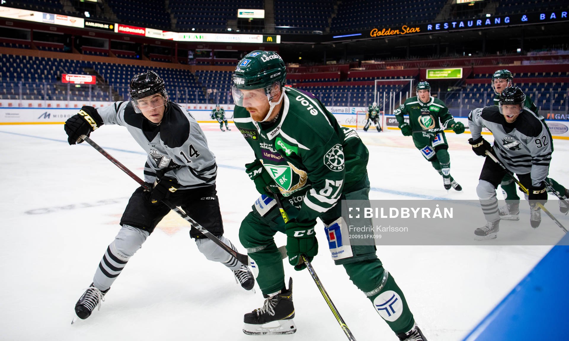 s Isak Salqvist och Färjestads Pontus Widerström