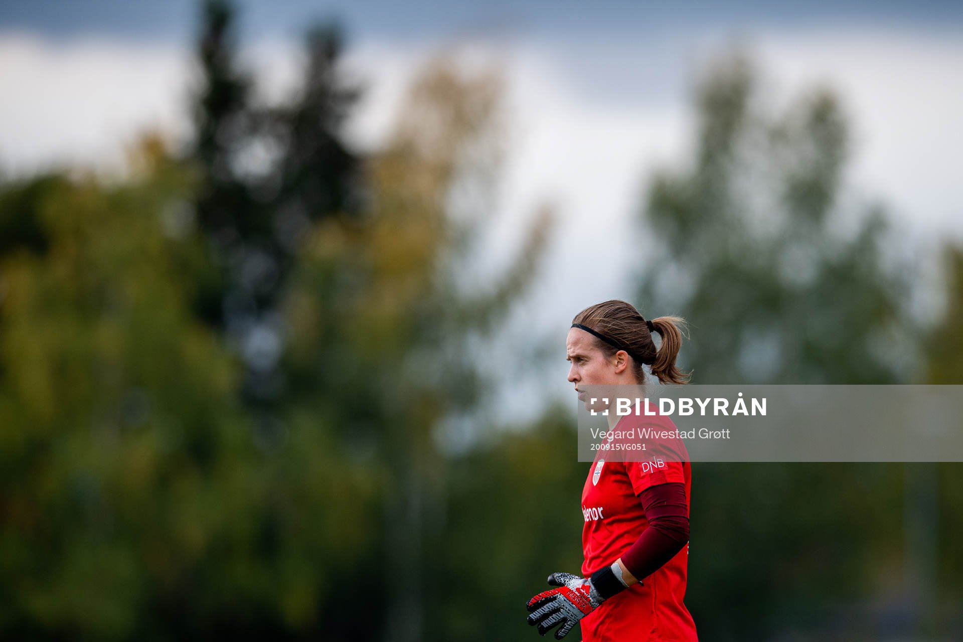 Goalkeeper Ida Norstrøm of the Norwegian women’s