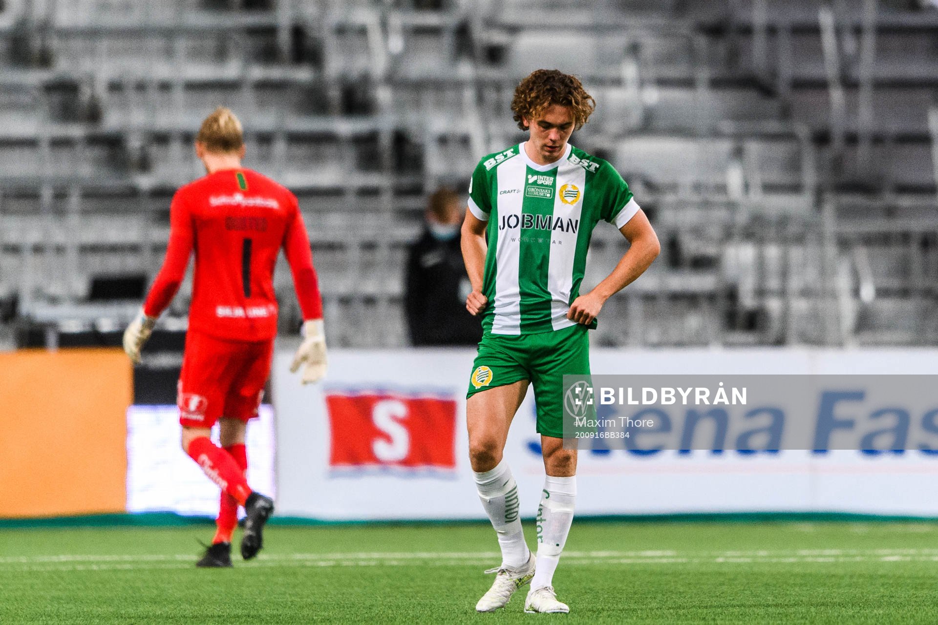 Kalle Björklund of Hammarby looks dejected