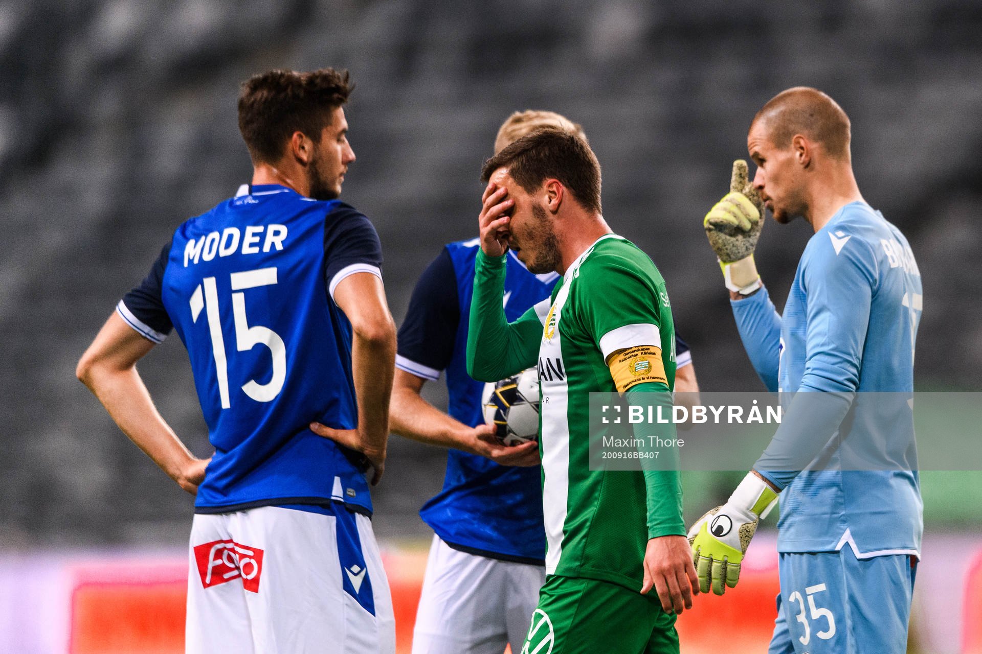 Jeppe Andersen of Hammarby looks dejected