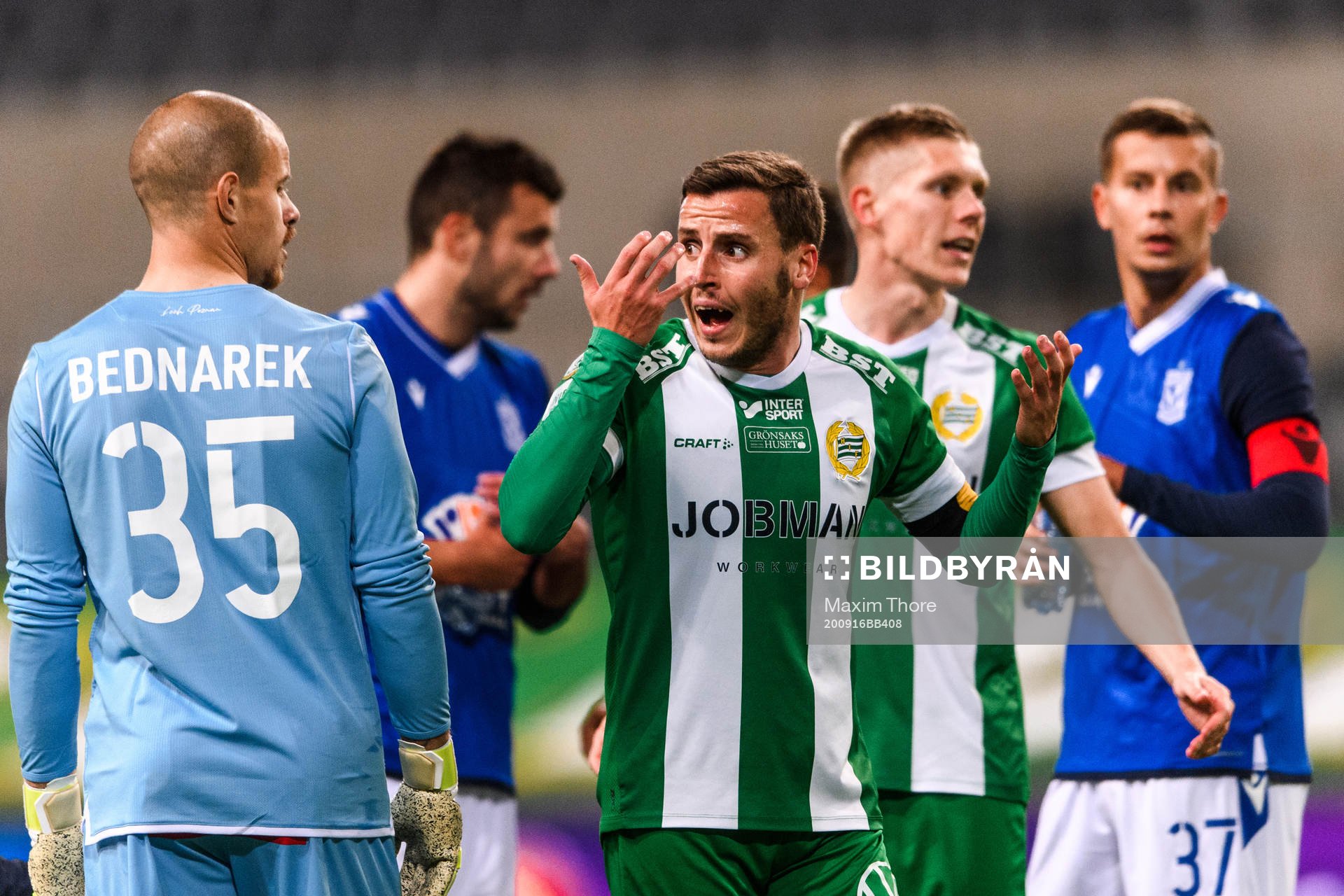 Jeppe Andersen of Hammarby looks dejected