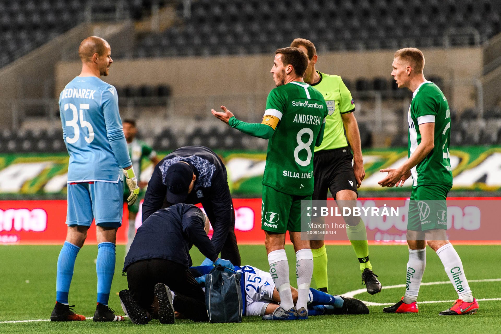 Jeppe Andersen of Hammarby looks dejected