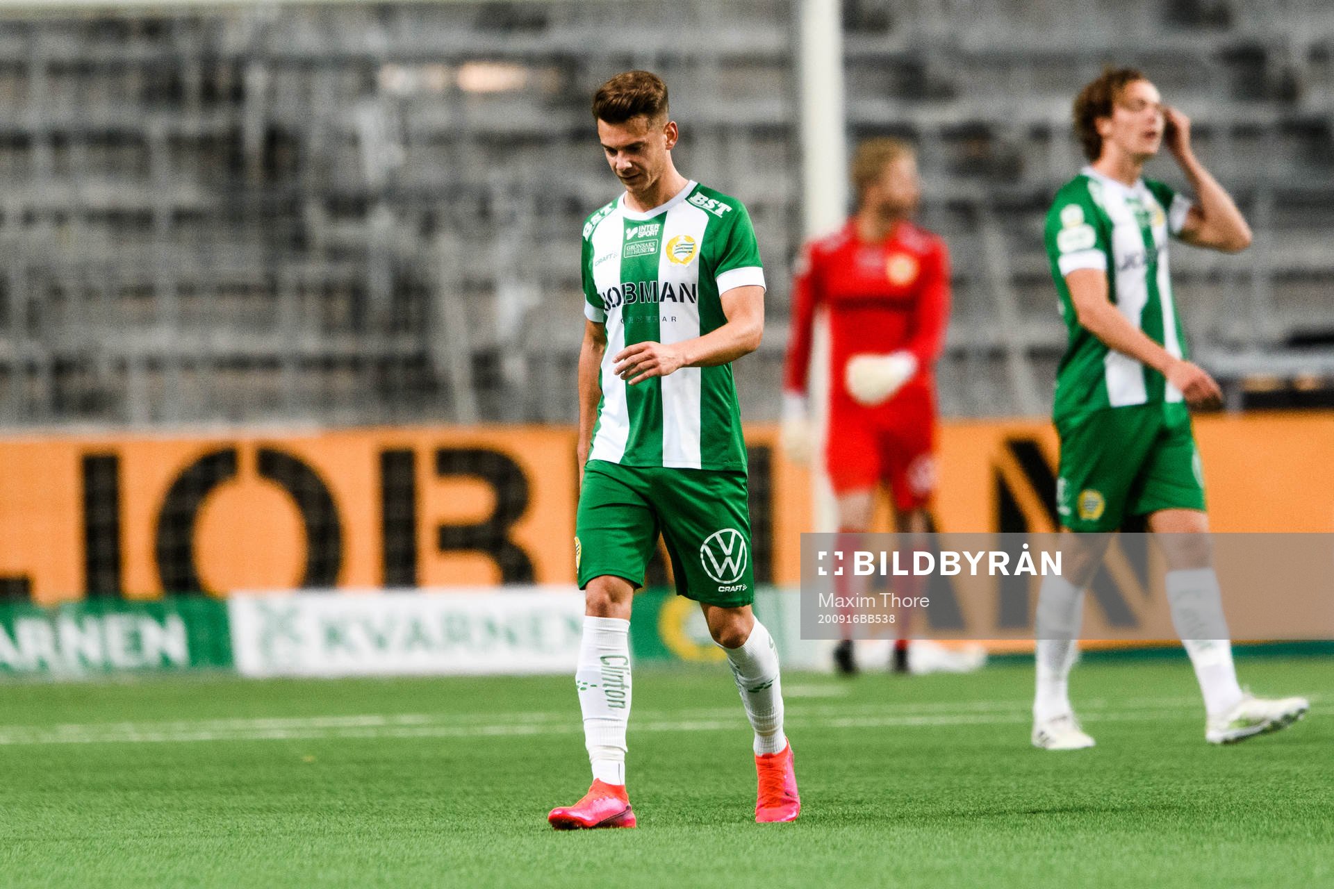 Abdul Khalili of Hammarby looks dejected