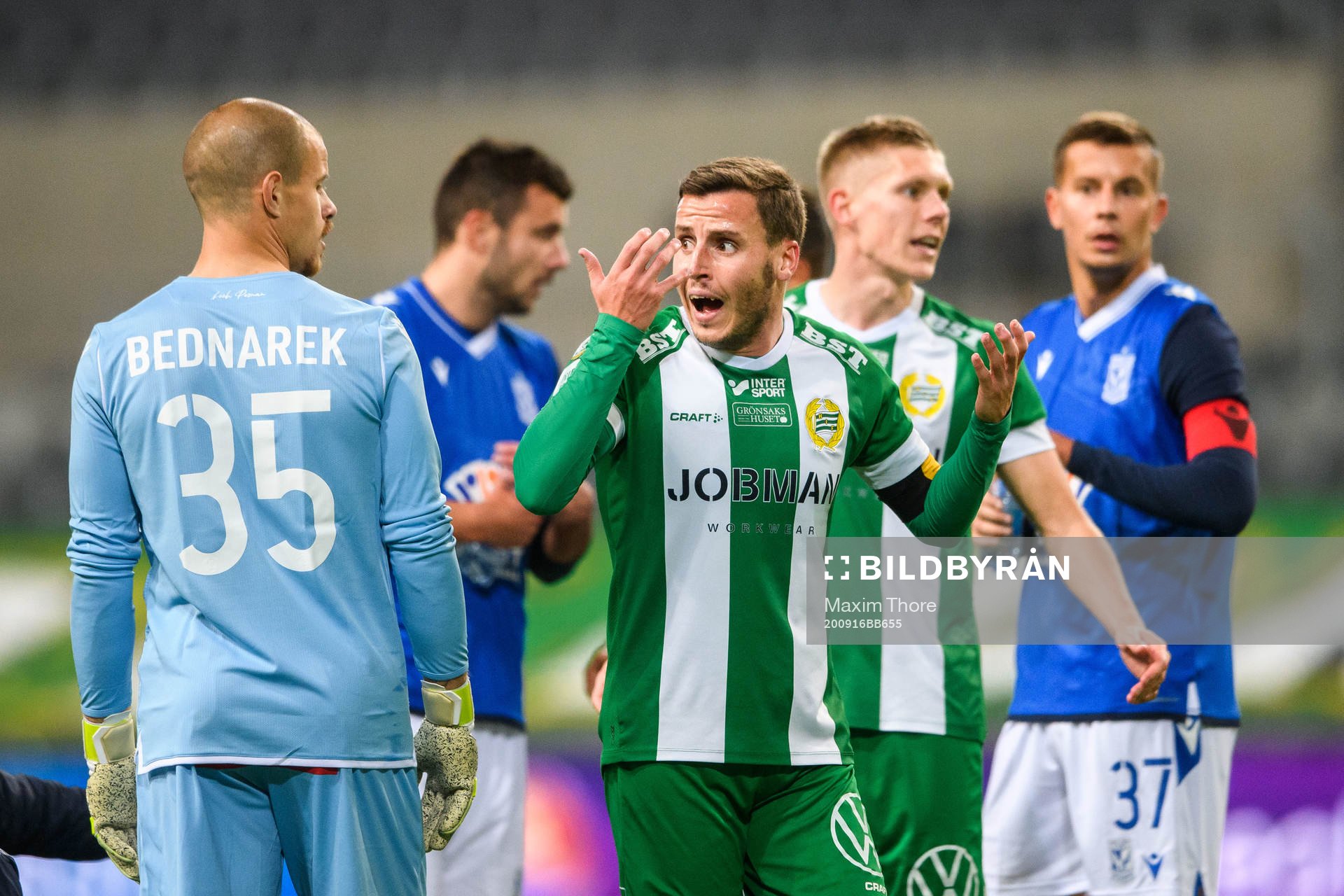 Jeppe Andersen of Hammarby looks dejected