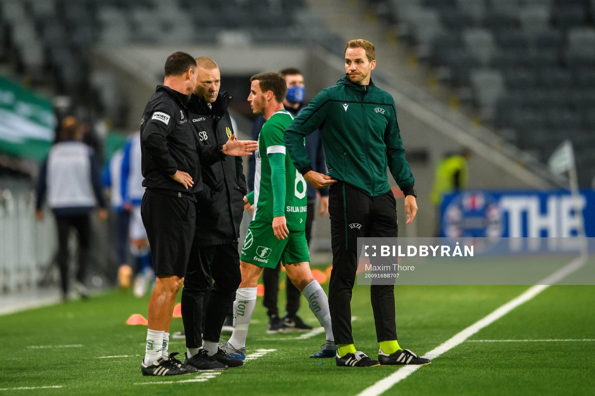 Joachim Björklund, assistant coach and Stefan Billborn,