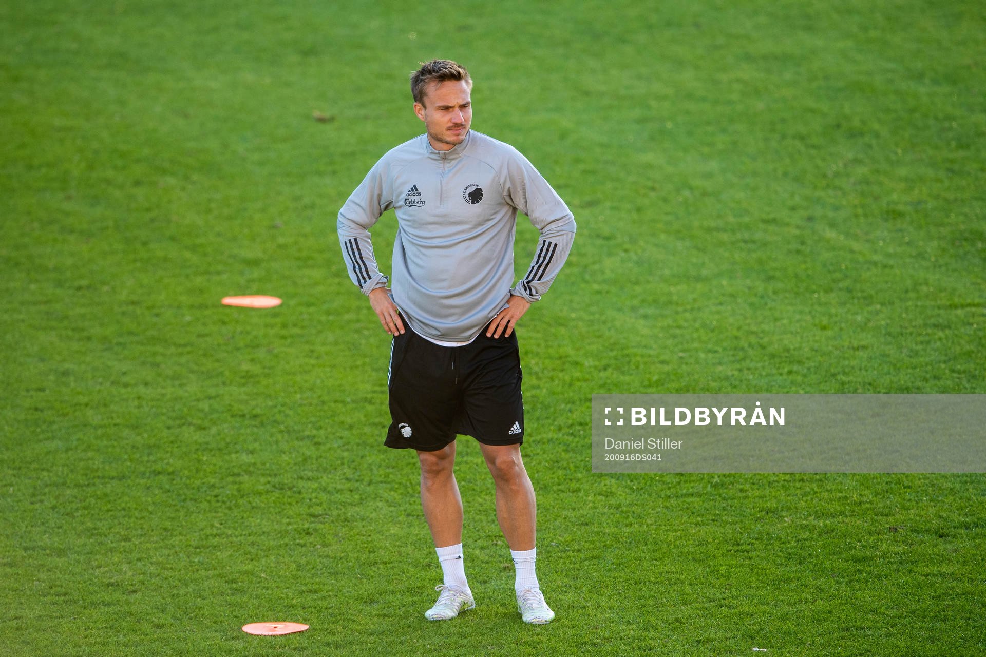 FC Köpenhamns Pierre Bengtsson under träningen inför Europa League den 16 september 2020 i Göteborg.