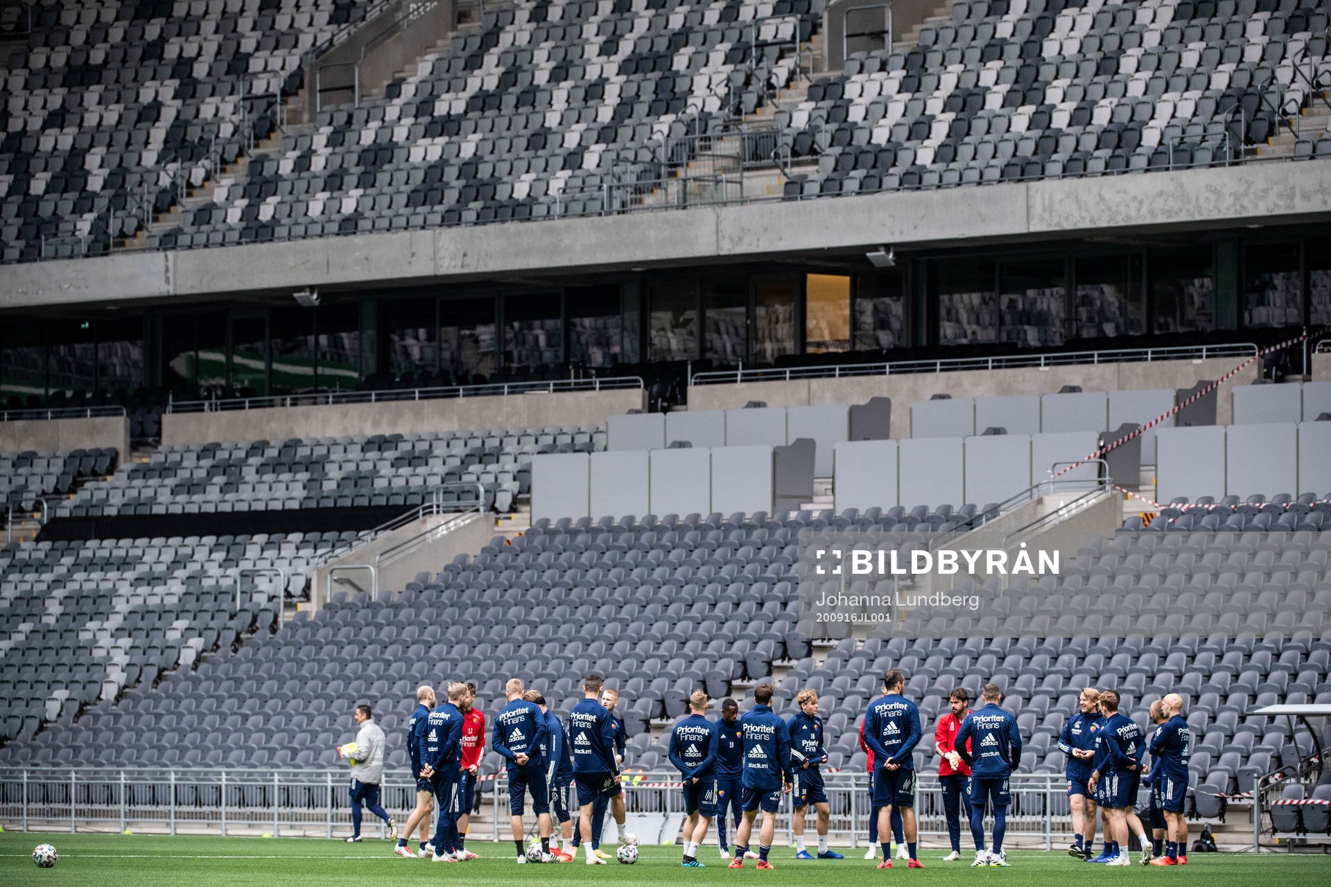 Djurgårdens spelare samlas