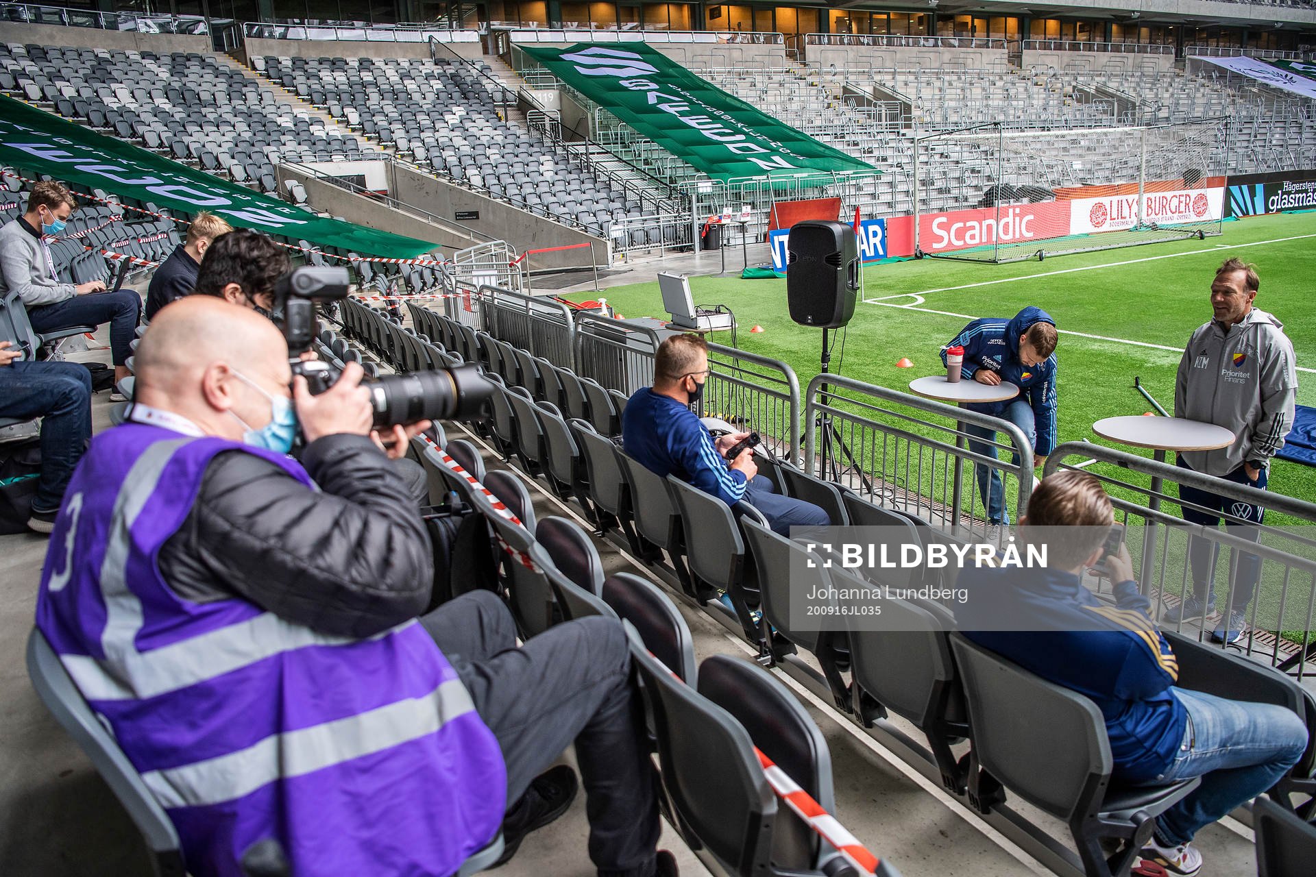 Djurgårdens Jesper Karlström och tränare Kim Bergstrand