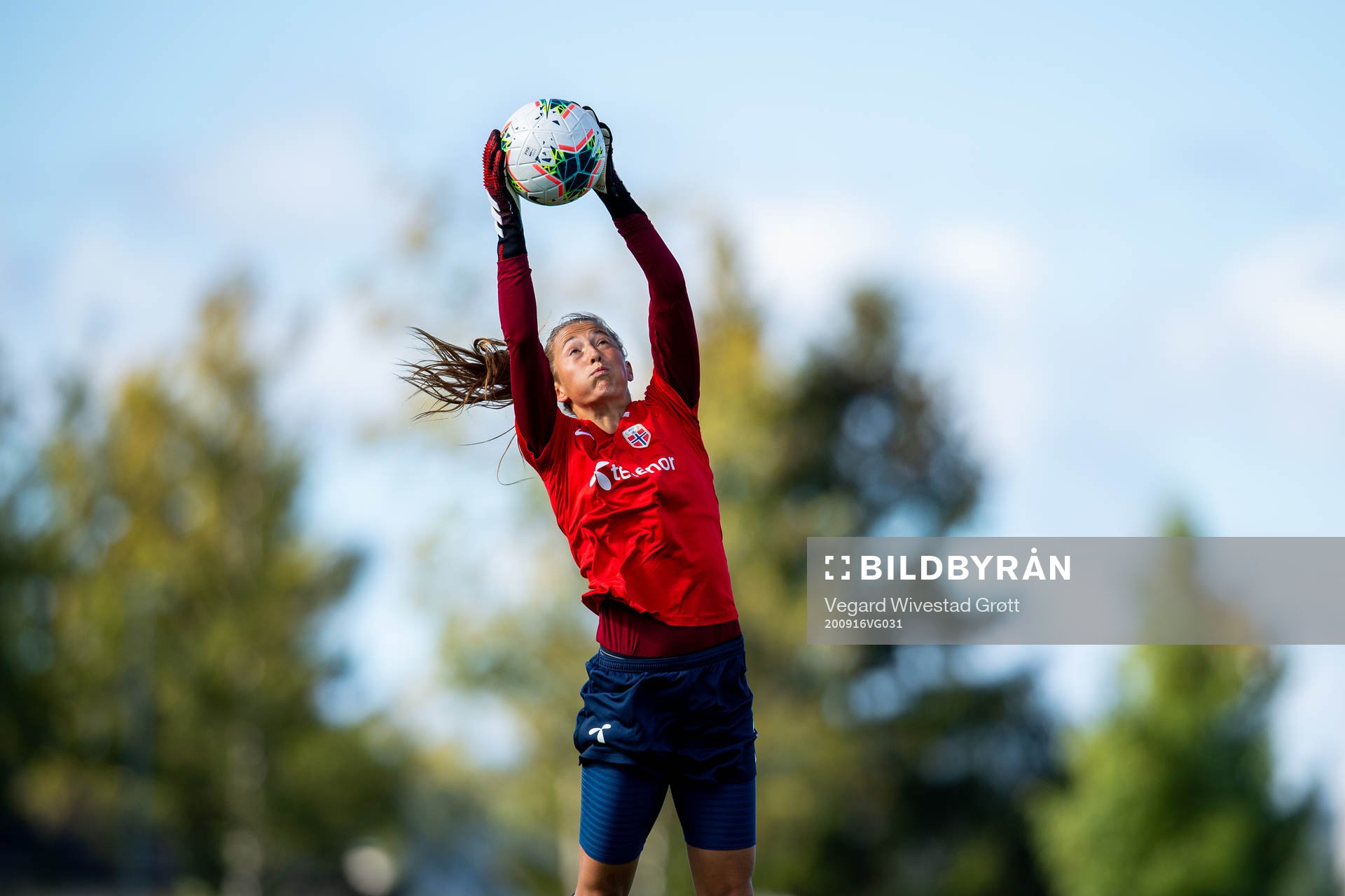 Goalkeeper Cecilie Fiskerstrand of the Norwegian women’s