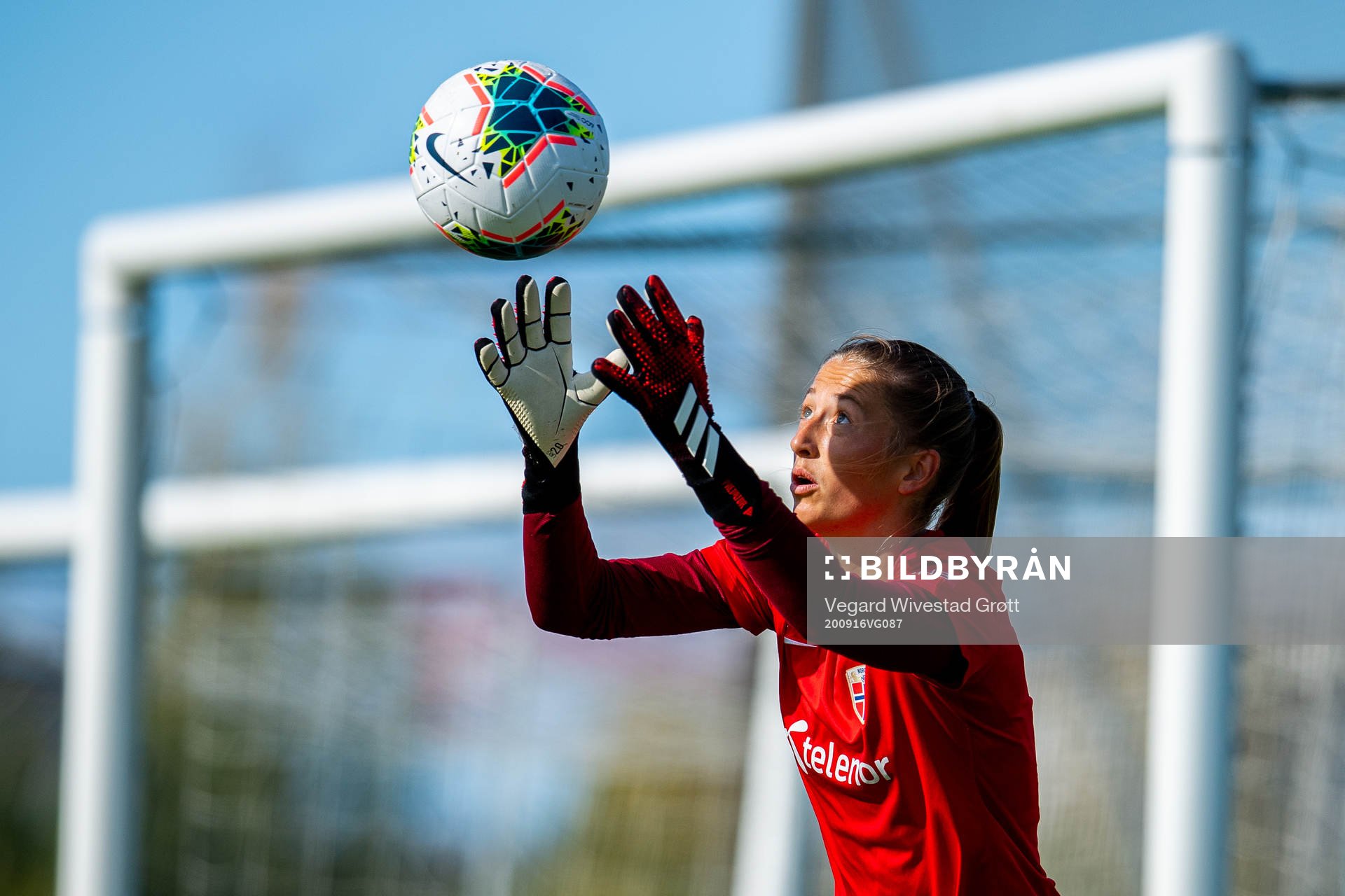 Goalkeeper Cecilie Fiskerstrand of the Norwegian women’s