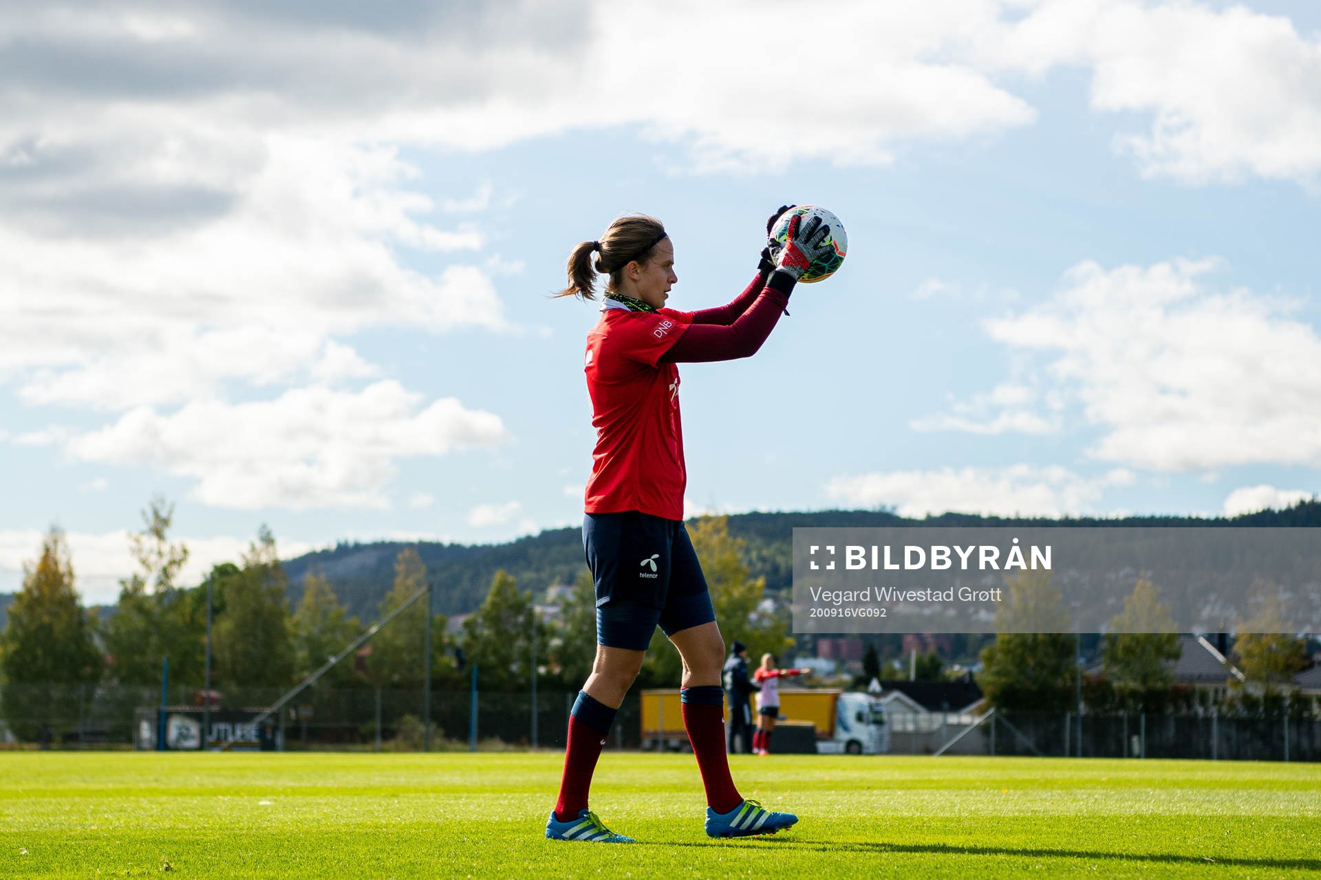 Goalkeeper Ida Norstrøm of the Norwegian women’s