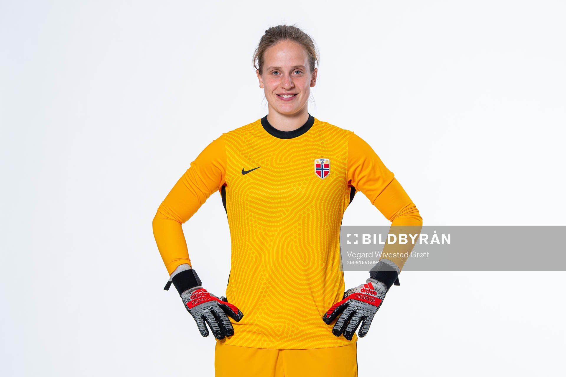 Goalkeeper Ida Norstrøm of the Norwegian women’s