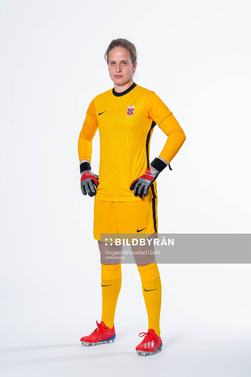 Goalkeeper Ida Norstrøm of the Norwegian women’s