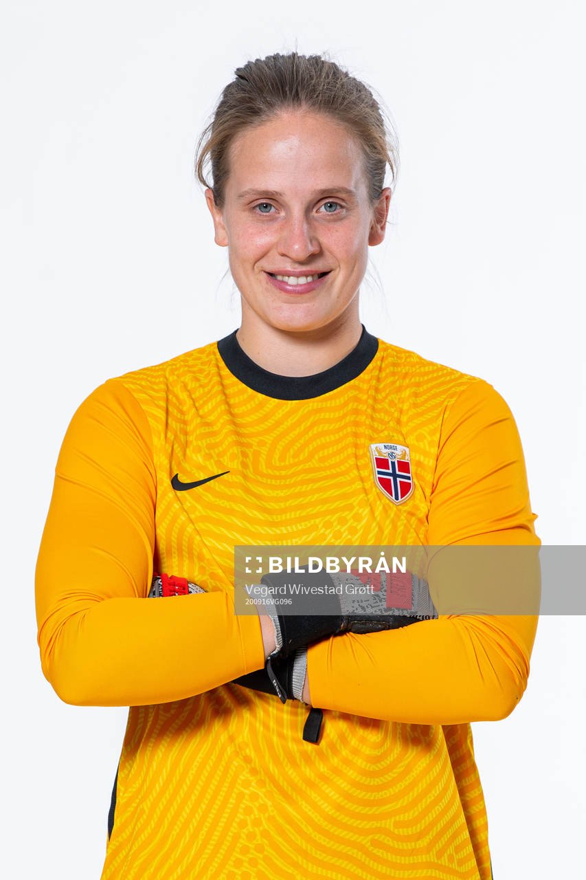 Goalkeeper Ida Norstrøm of the Norwegian women’s