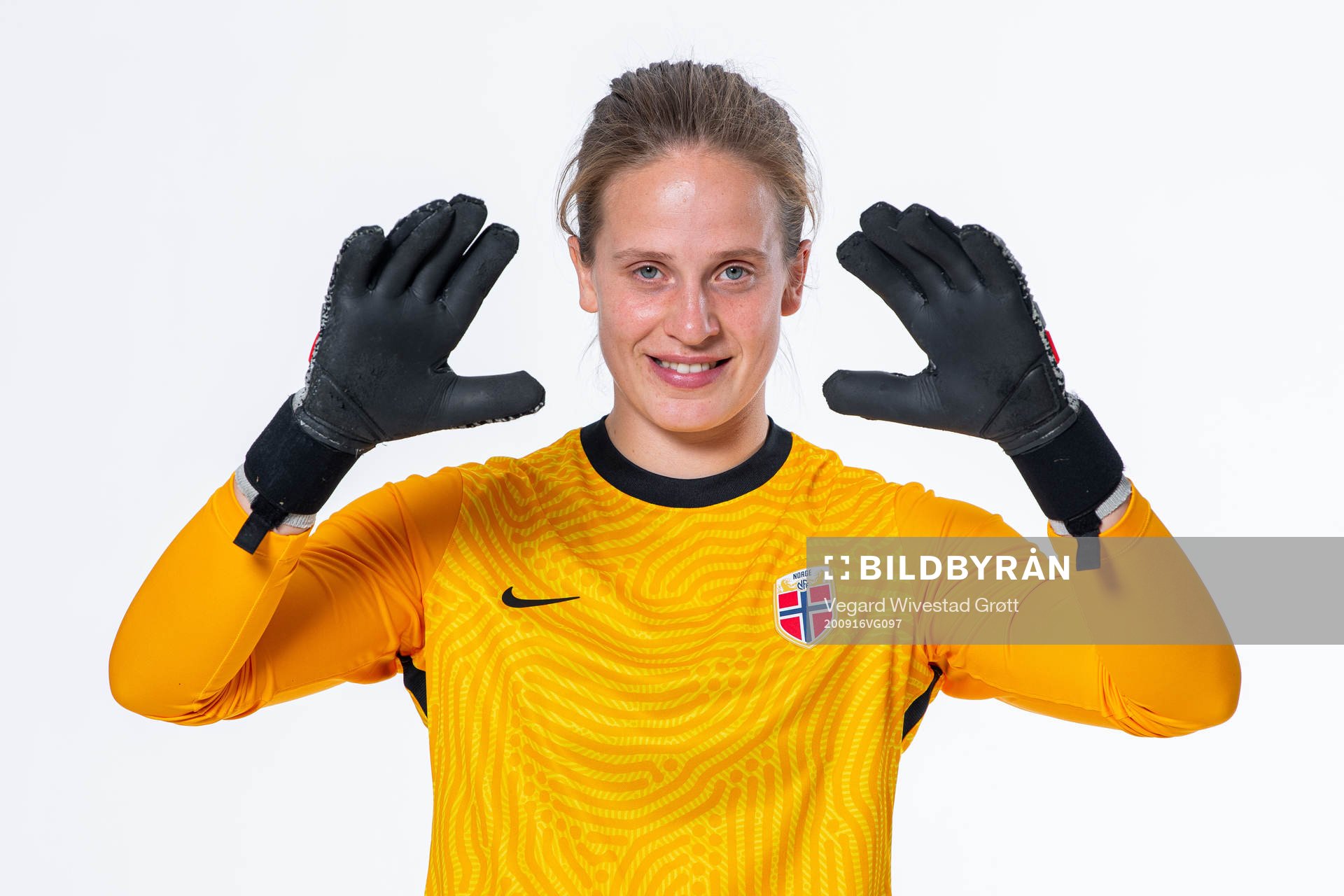 Goalkeeper Ida Norstrøm of the Norwegian women’s