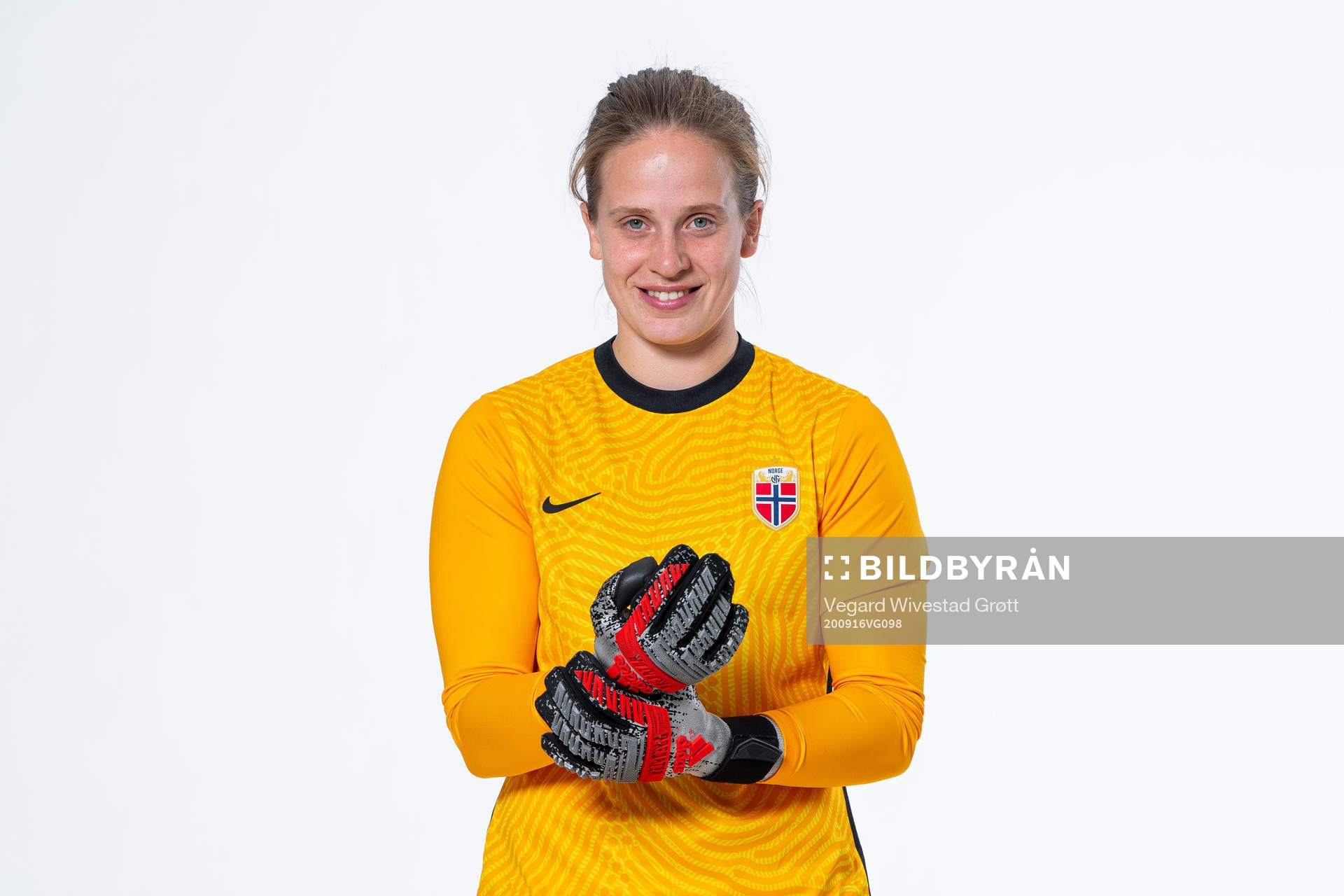 Goalkeeper Ida Norstrøm of the Norwegian women’s