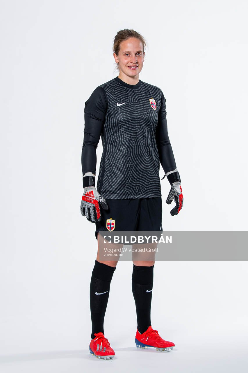 Goalkeeper Ida Norstrøm of the Norwegian women’s