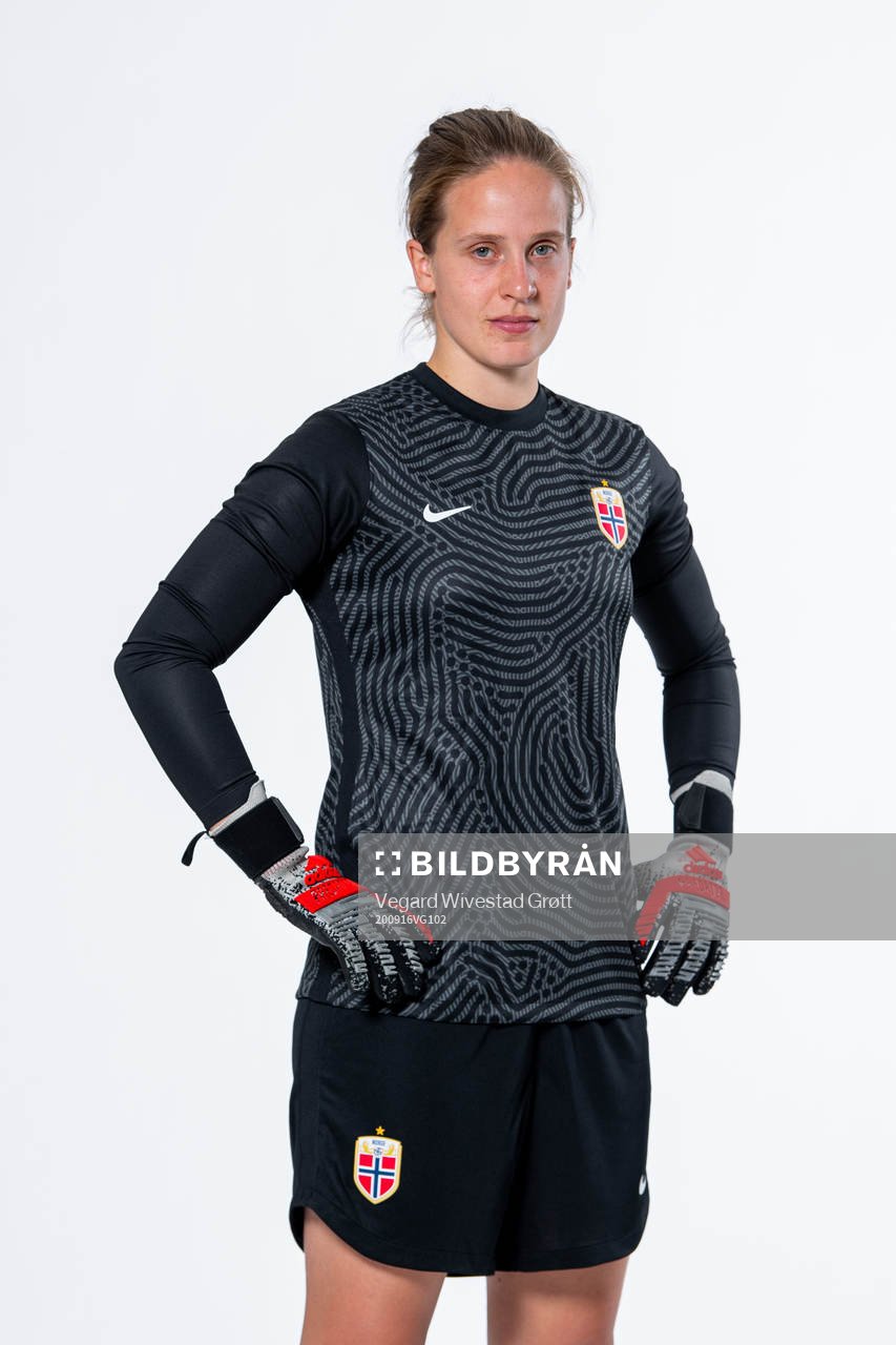 Goalkeeper Ida Norstrøm of the Norwegian women’s