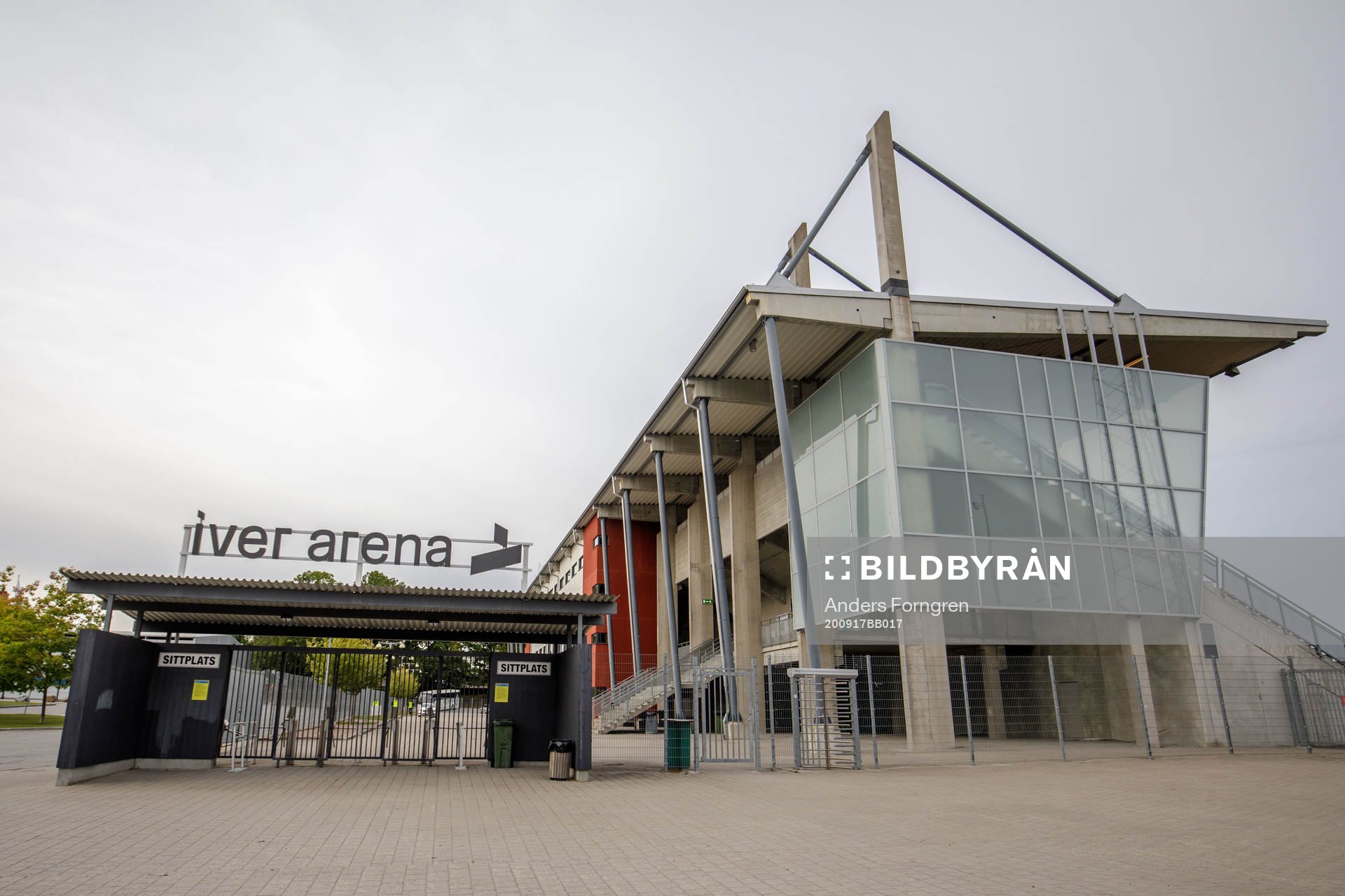Iver Arena innan fotbollsmatchen i Superettan  mellan