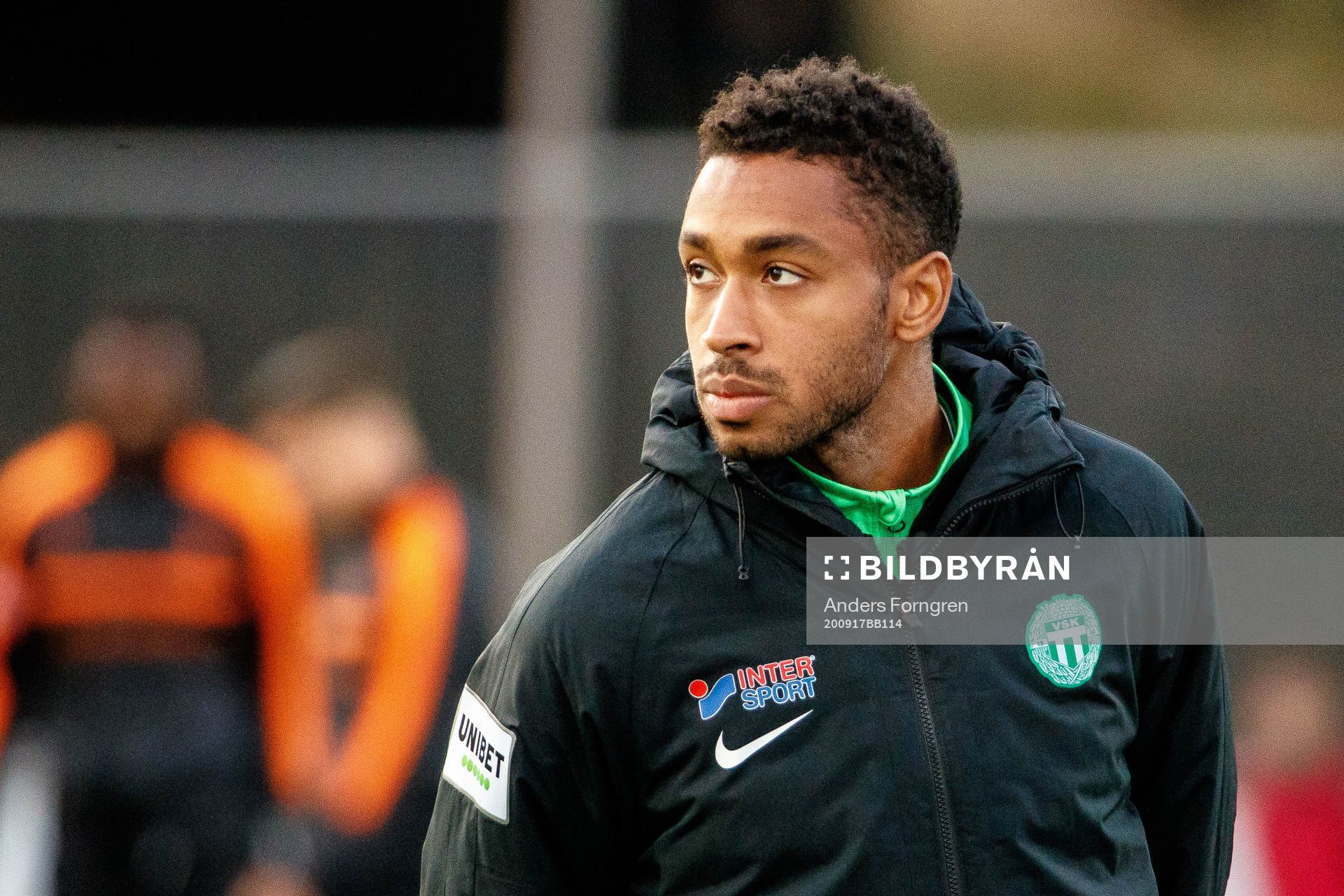 Västerås Brian Span innan fotbollsmatchen i Superettan