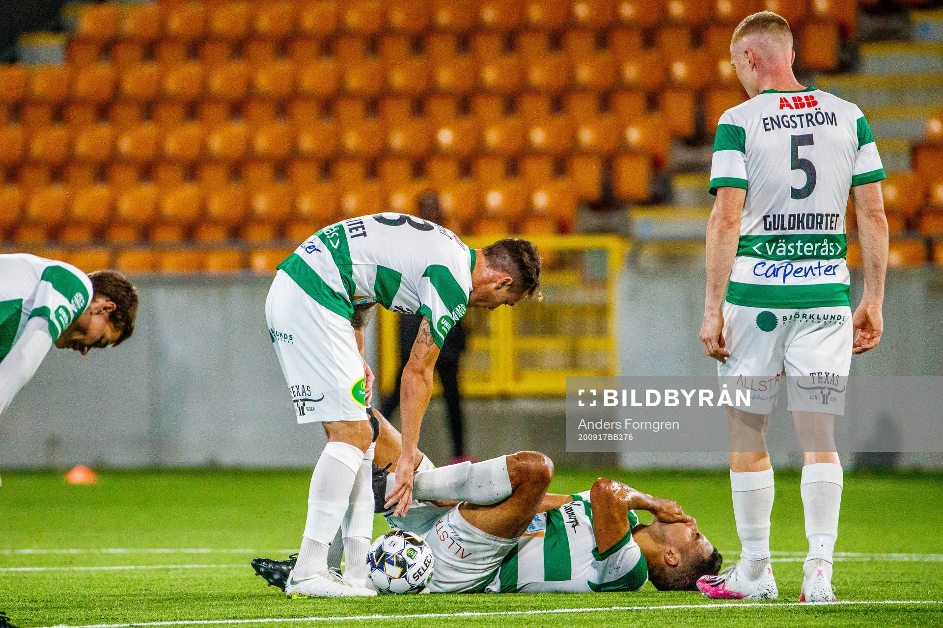 Västerås Filip Tronet , Pedro Ribeiro skadad och David