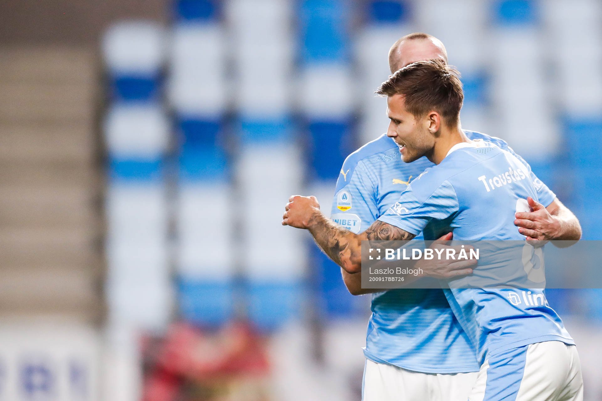 Arnór Traustason of Malmö FF celebrates the 0-2 goal
