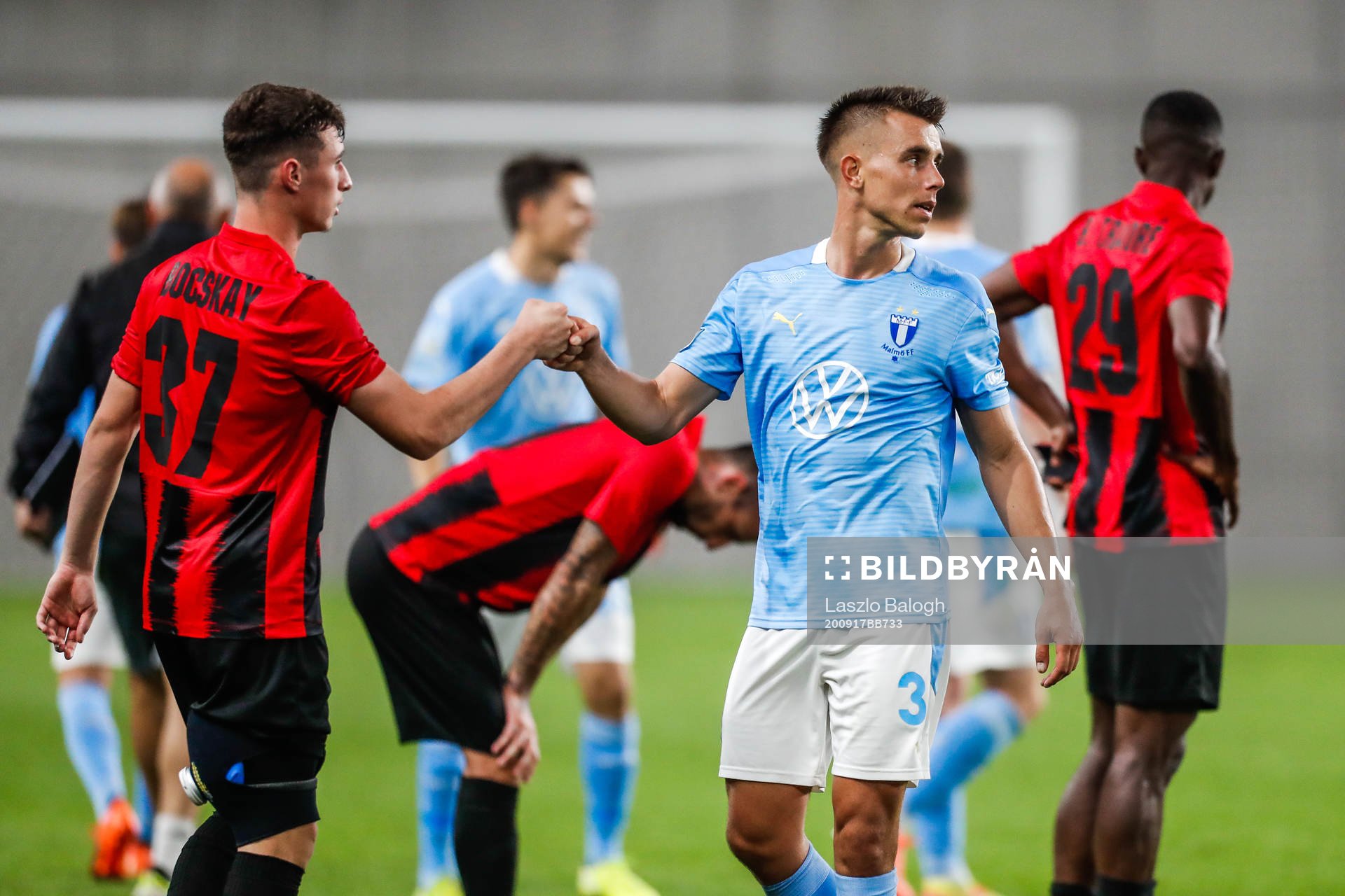 Jonas Knudsen of Malmö FF celebrates