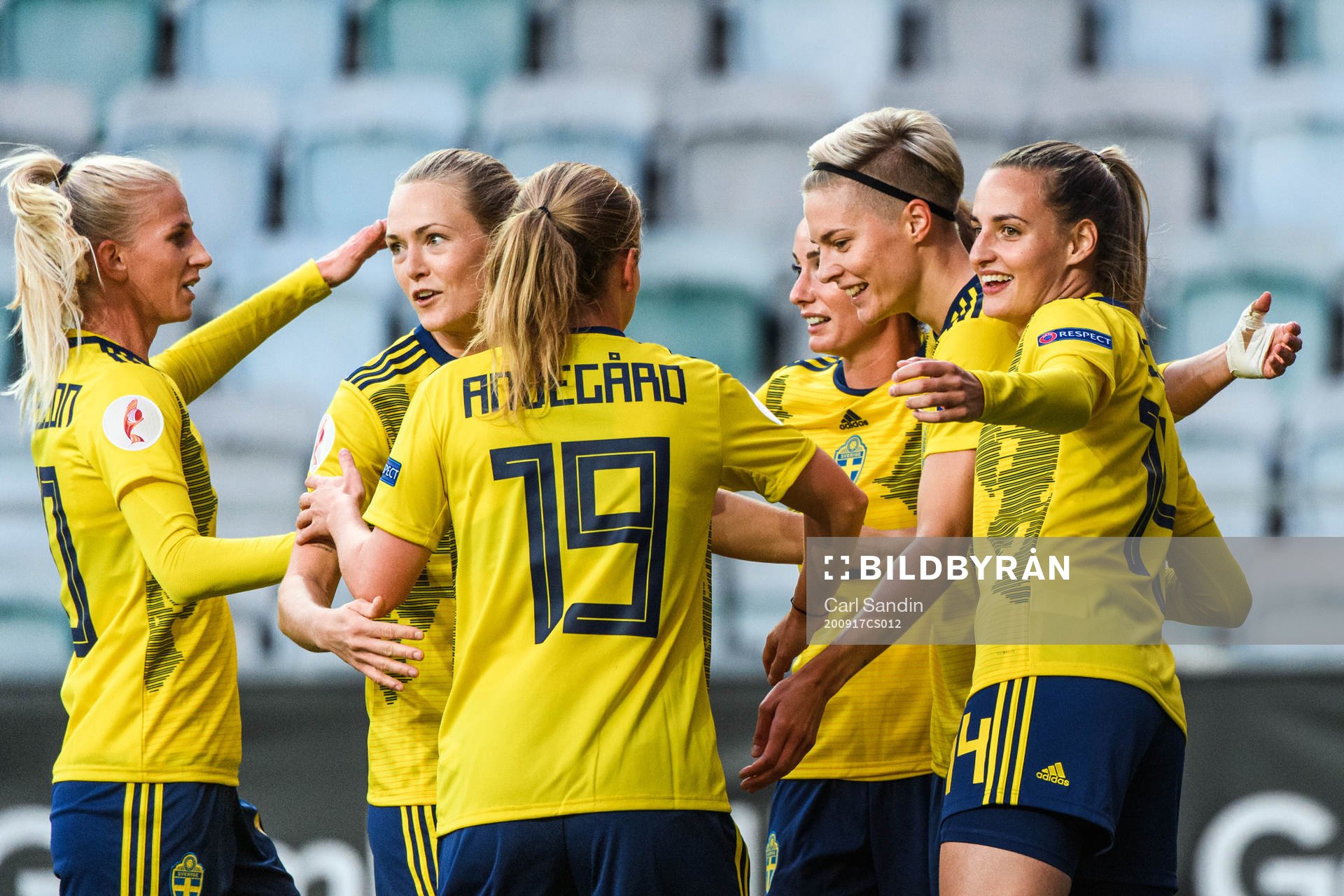 Sofia Jakobsson , Magdalena Eriksson, Lina Hurtig and