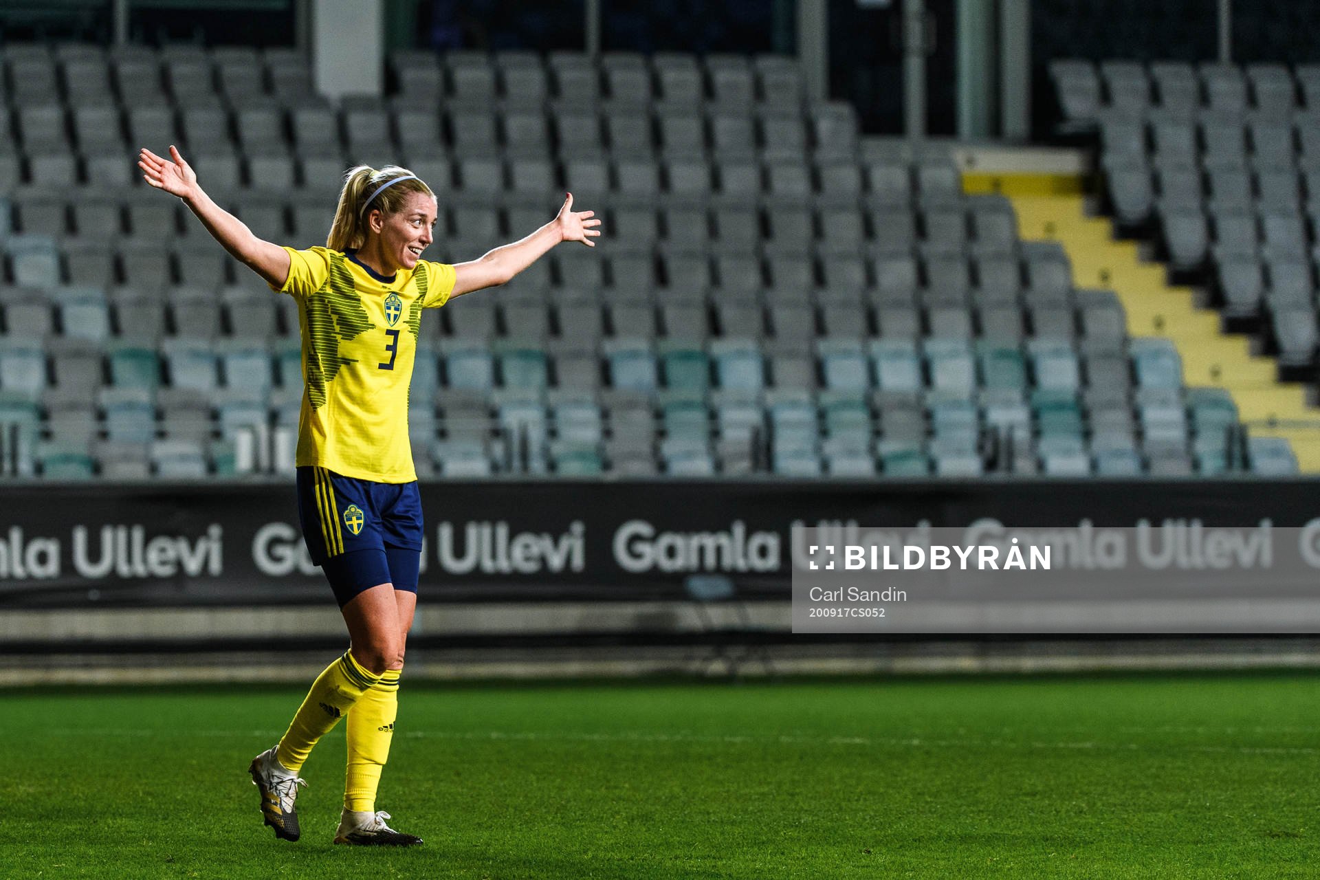 Linda Sembrant of Sweden celebrates the 8-0 goal