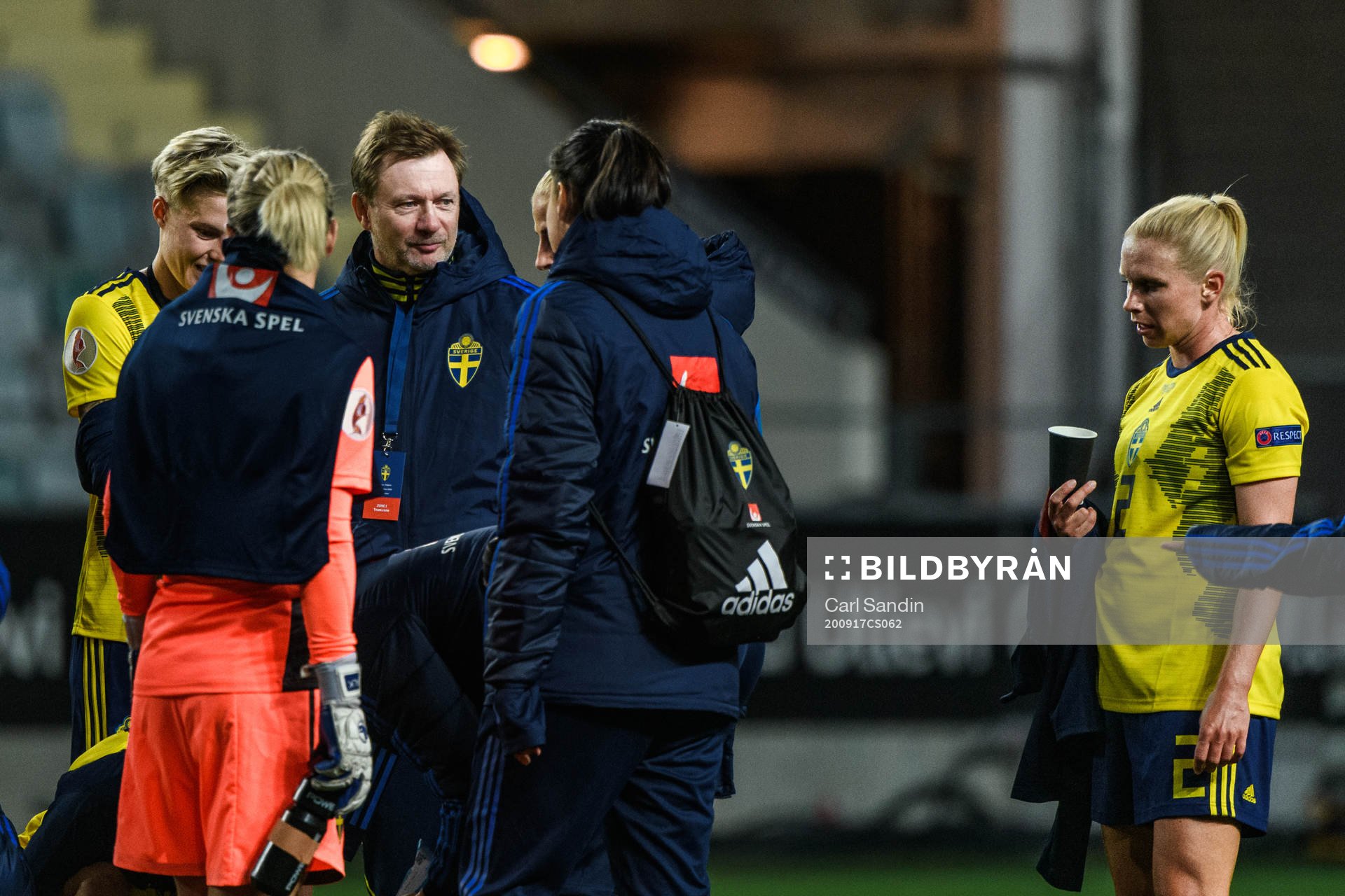 Peter Gerhardsson, head coach and Jonna Andersson of Sweden
