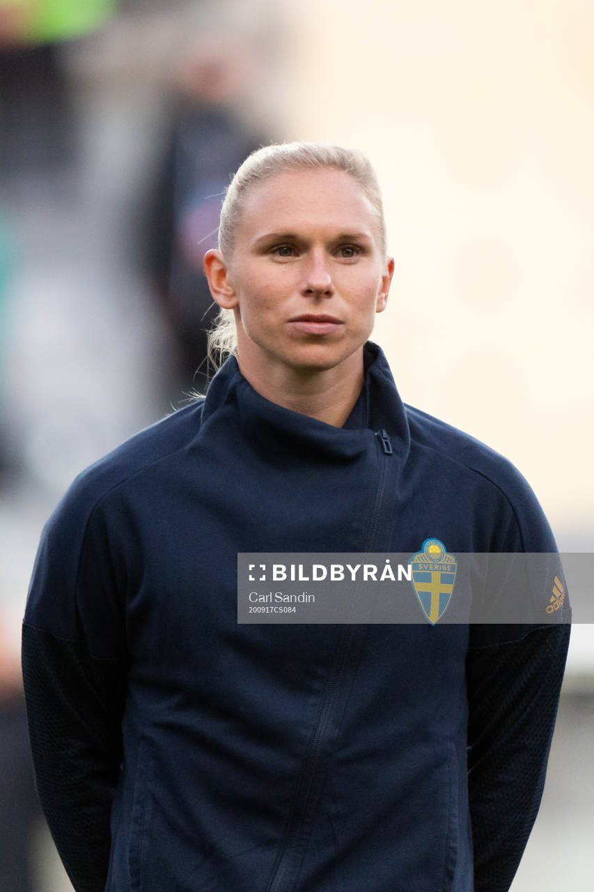 Jonna Andersson of Sweden at lineup ahead