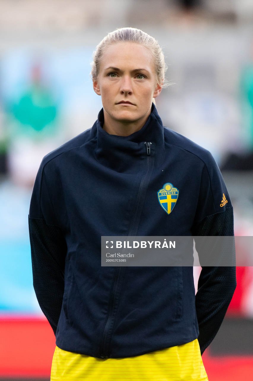 Magdalena Eriksson of Sweden at lineup ahead