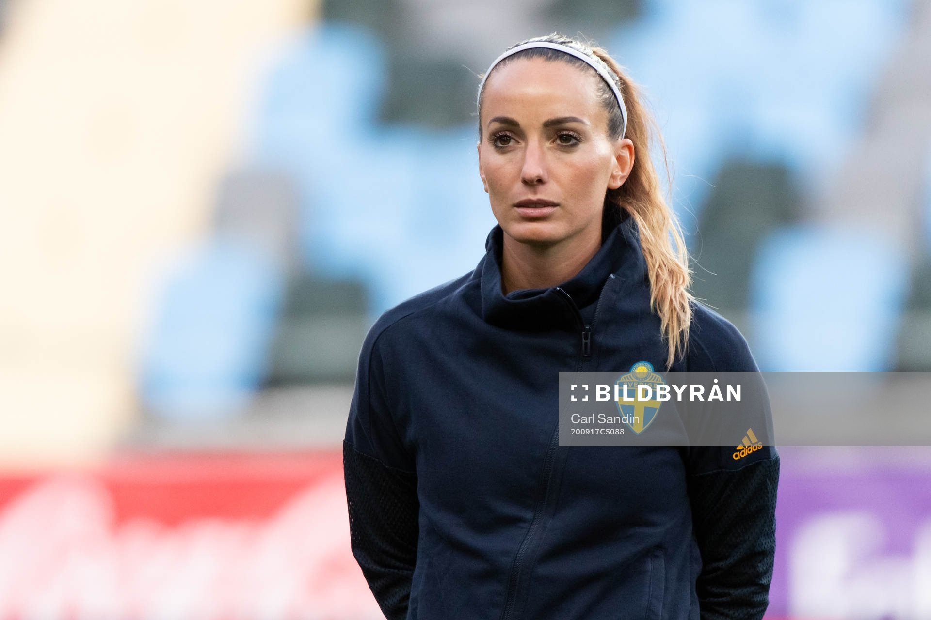 Kosovare Asllani of Sweden at lineup ahead