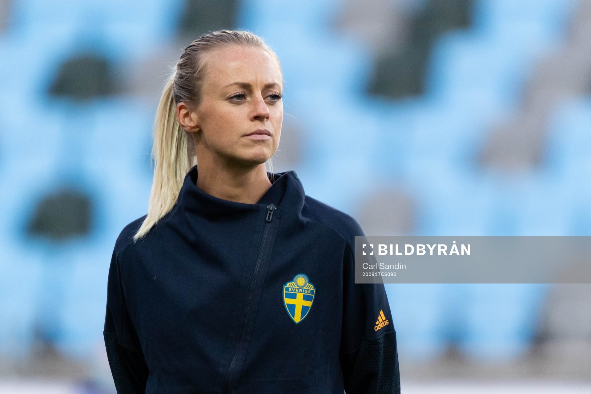 Amanda Ilestedt of Sweden at lineup ahead