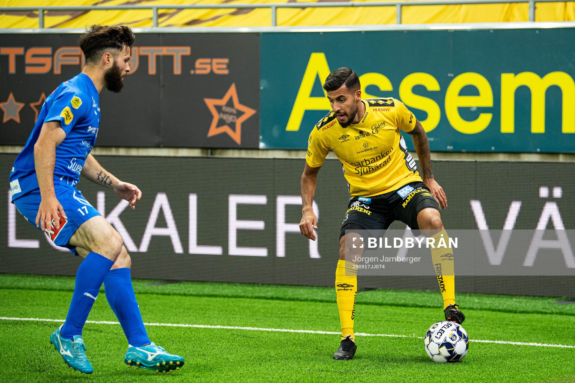 Elfsborgs Rami Kaib och Mjällbys Jonathan Tamimi