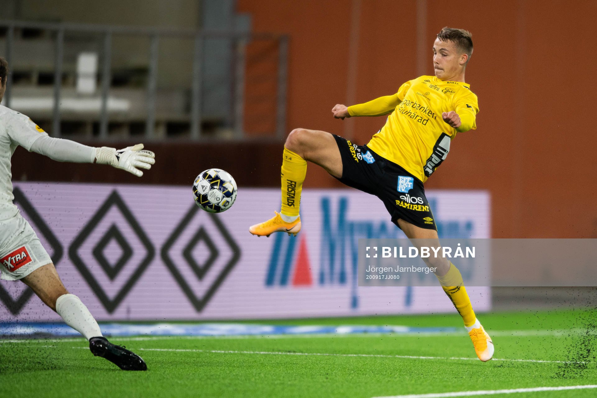 Elfsborgs Jacob Ondrejka under fotbollsmatchen i Allsvenskan mellan Elfsborg och Mjällby den 17 september 2020 i Borås.