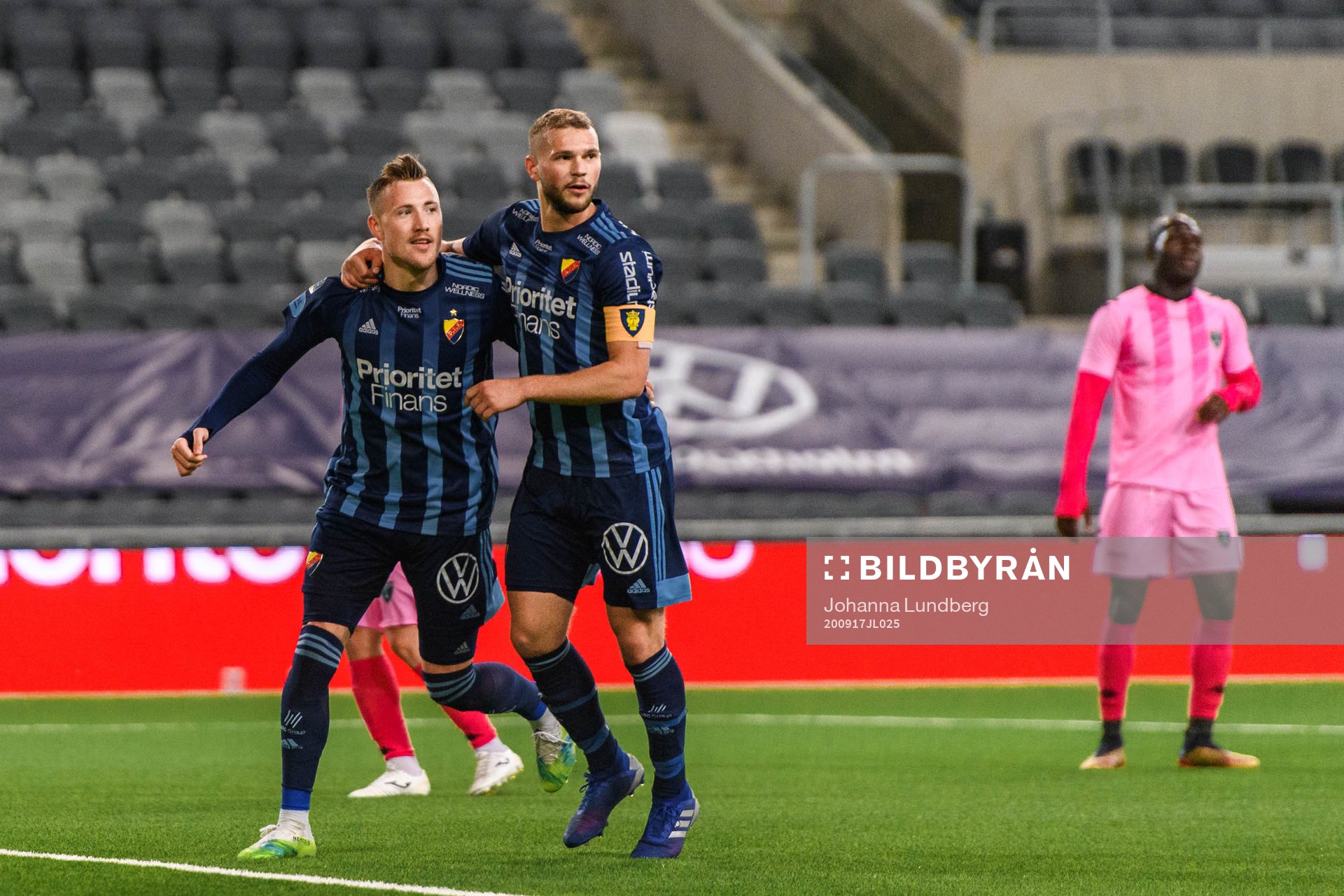 Fredrik Ulvestad and Jesper Karlström of Djurgårde