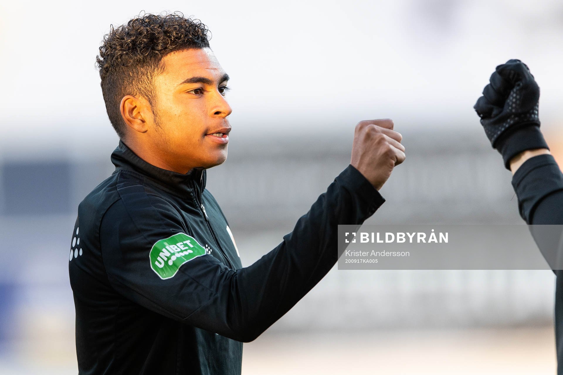 Varbergs Keanin Ayer Boya före fotbollsmatchen i
