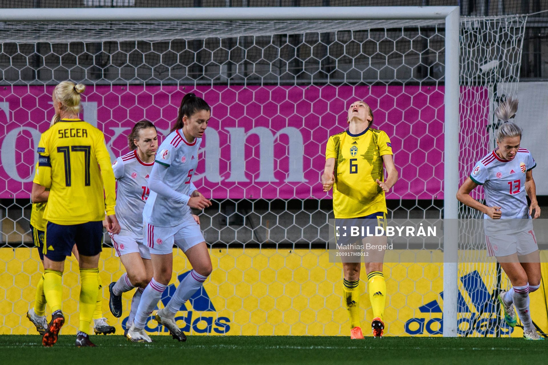 Magdalena Eriksson of Sweden looks dejected