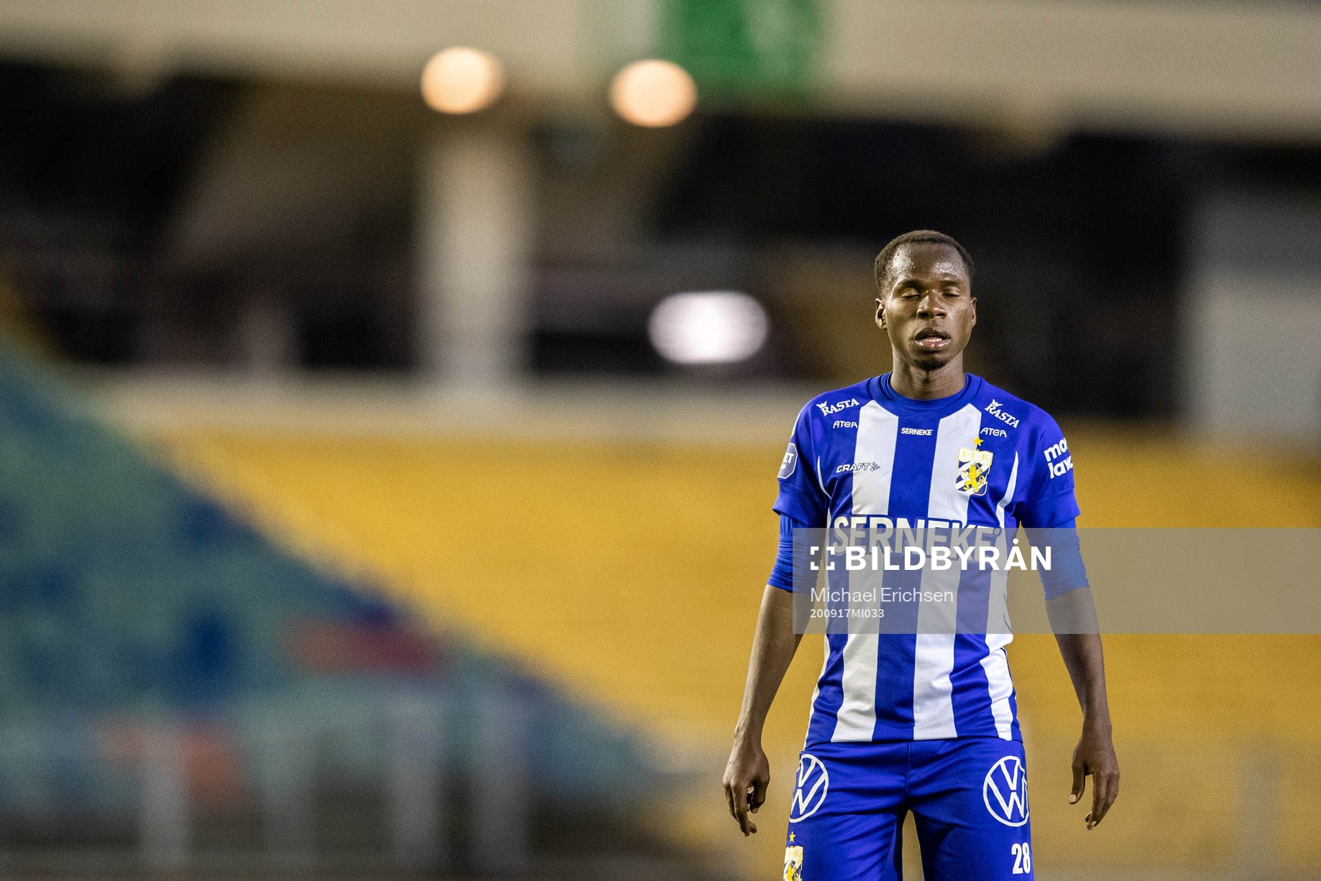Alhassan Yusuf Abdullahi of IFK Göteborg looks dejected
