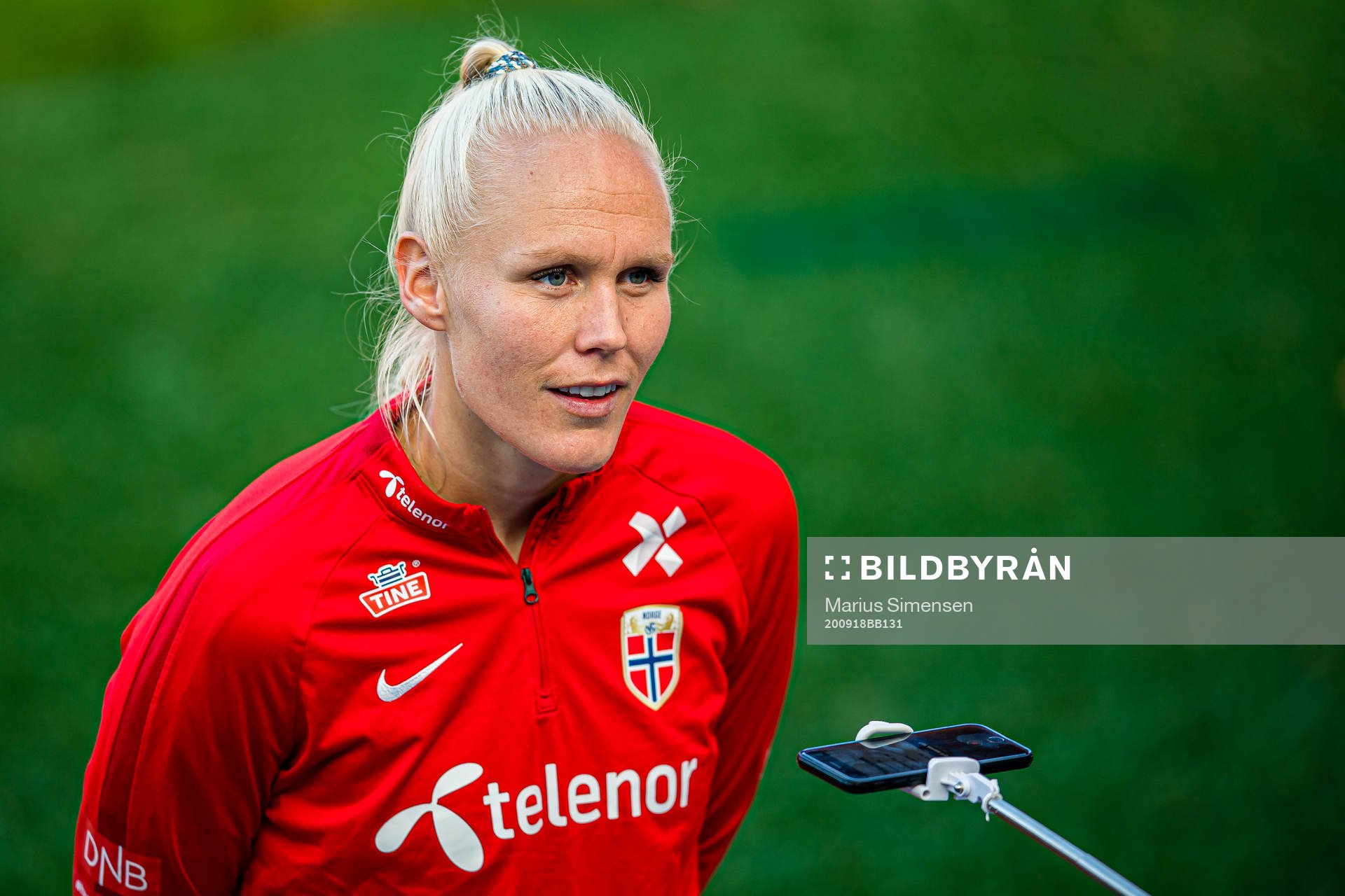 Maria Thorisdottir of the Norwegian women’s national