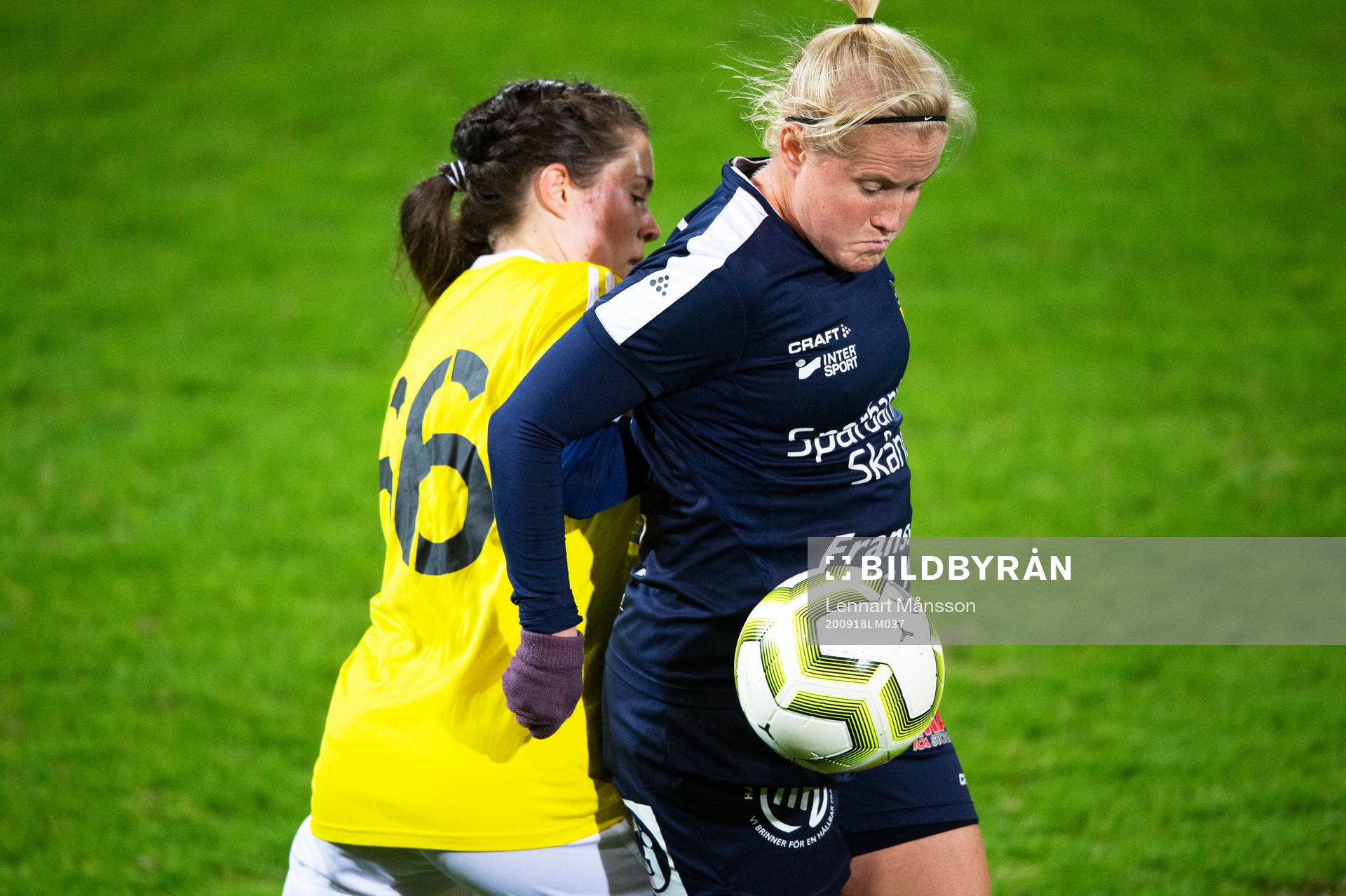  i dammatchen mellan FC Hessleholm och Näsum i Hässleholm den 18 september 2020. 