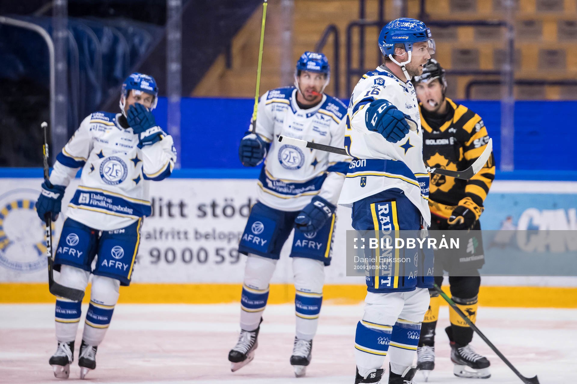Leksands Daniel Gunnarsson jubel