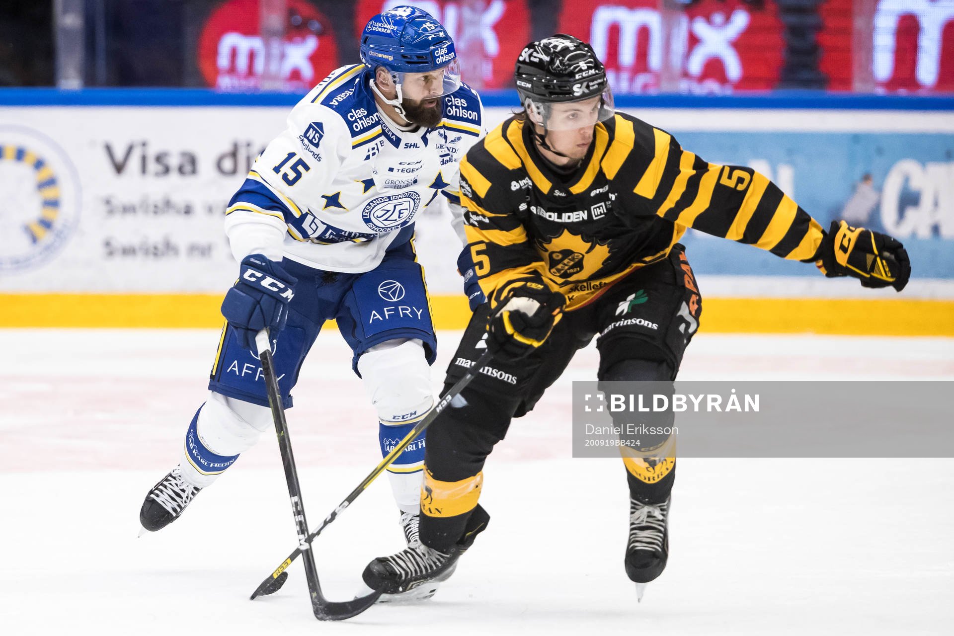 under ishockeymatchen i SHL mellan Leksand och Skellefteå