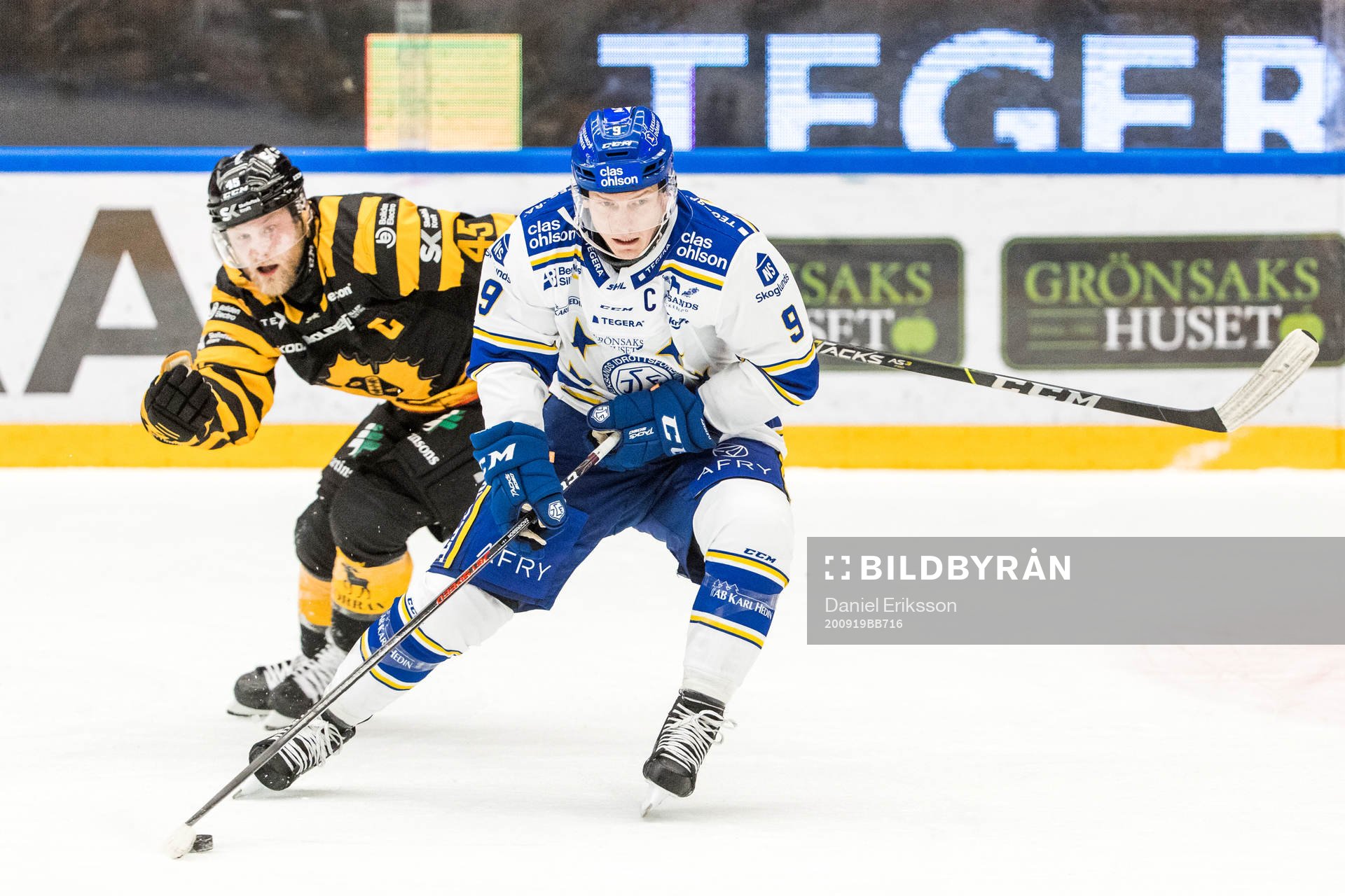 Skellefteås Oscar Möller och Leksands Patrik Zackrisson