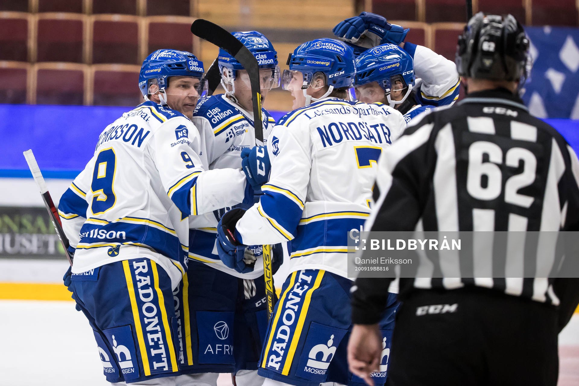 Leksands spelarna jublar