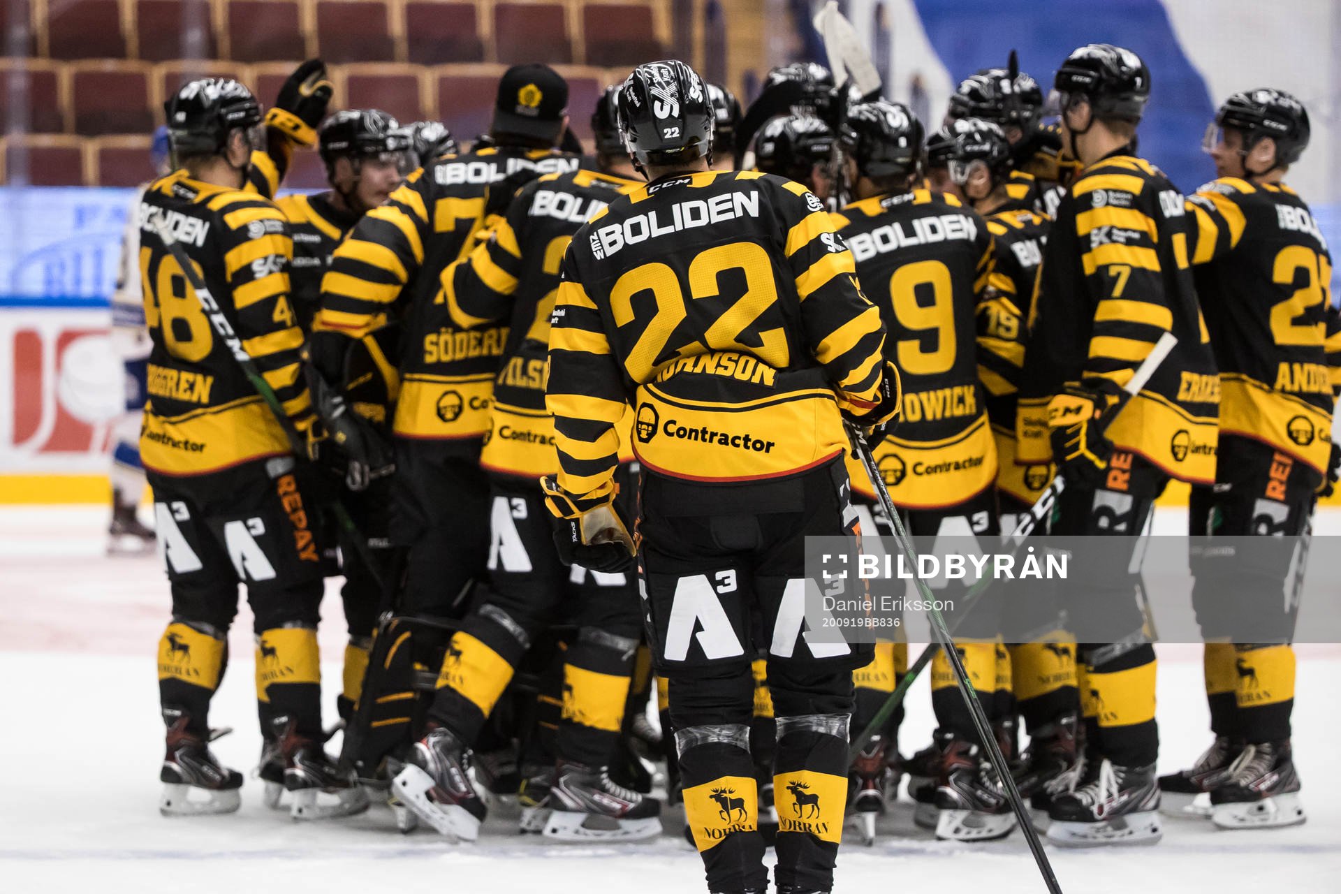 Skellefteås spelarna jublar