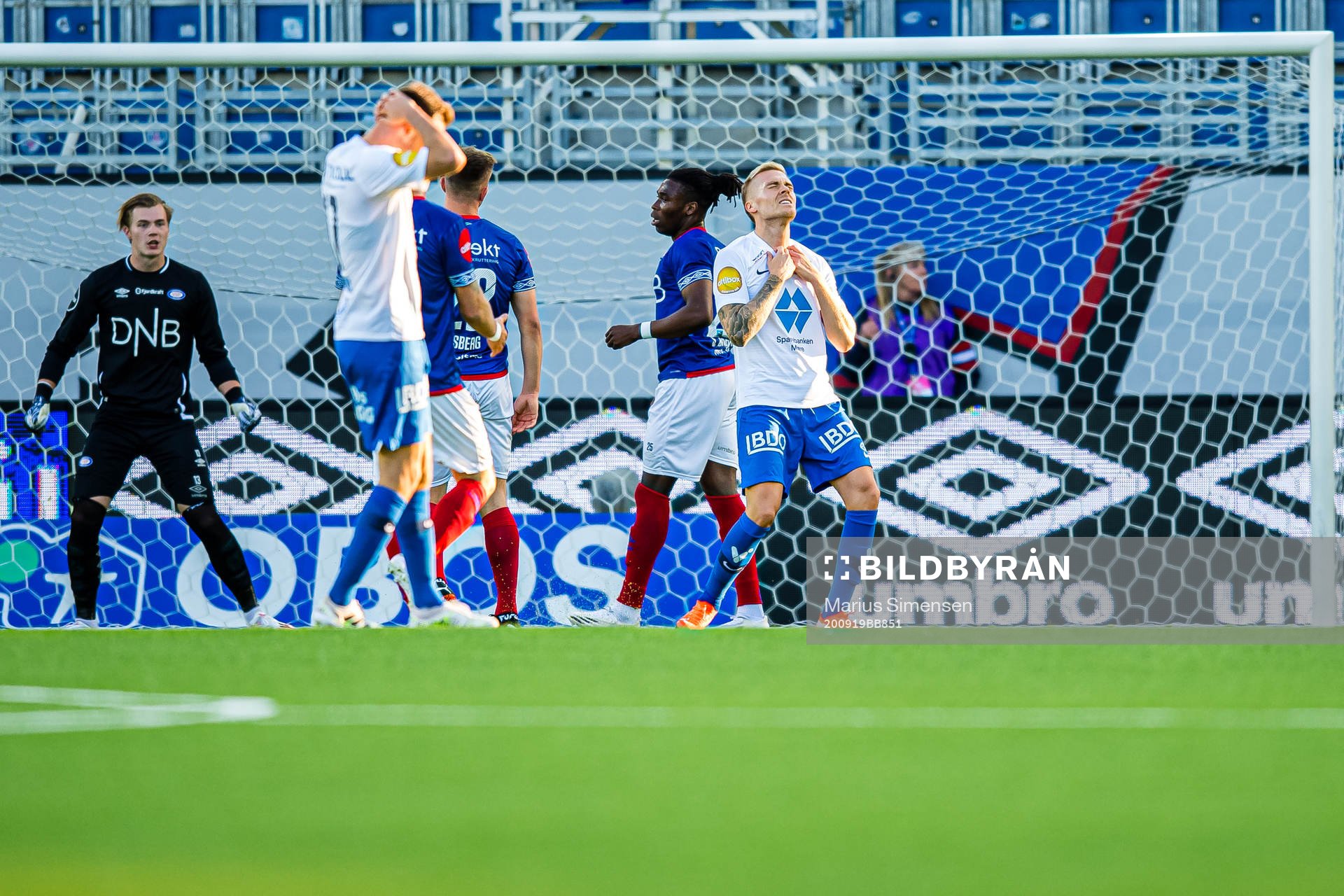Eirik Ulland Andersen of Molde looks dejected