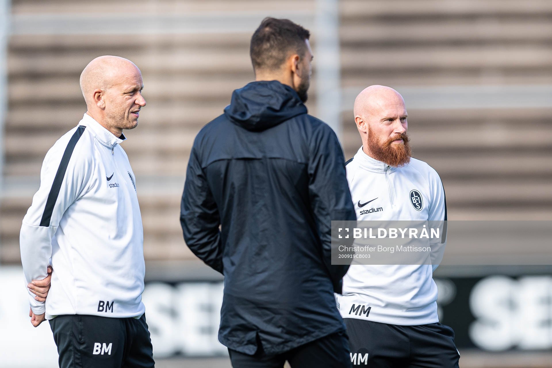 Landskronas tränare Billy Magnusson och assisterande